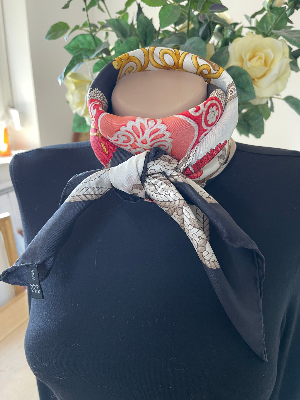 ERRE carré foulard scarf schal sjaal seide silk soie