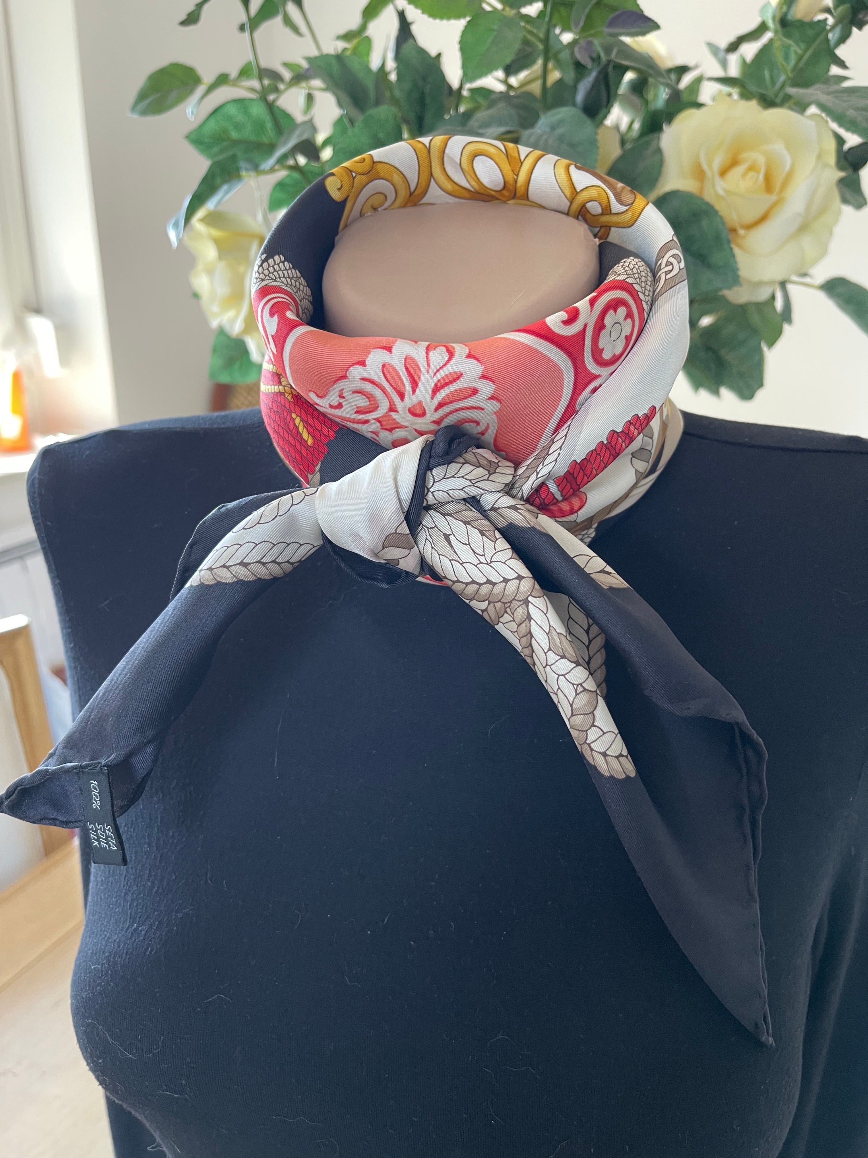 ERRE carré foulard scarf schal sjaal seide silk soie