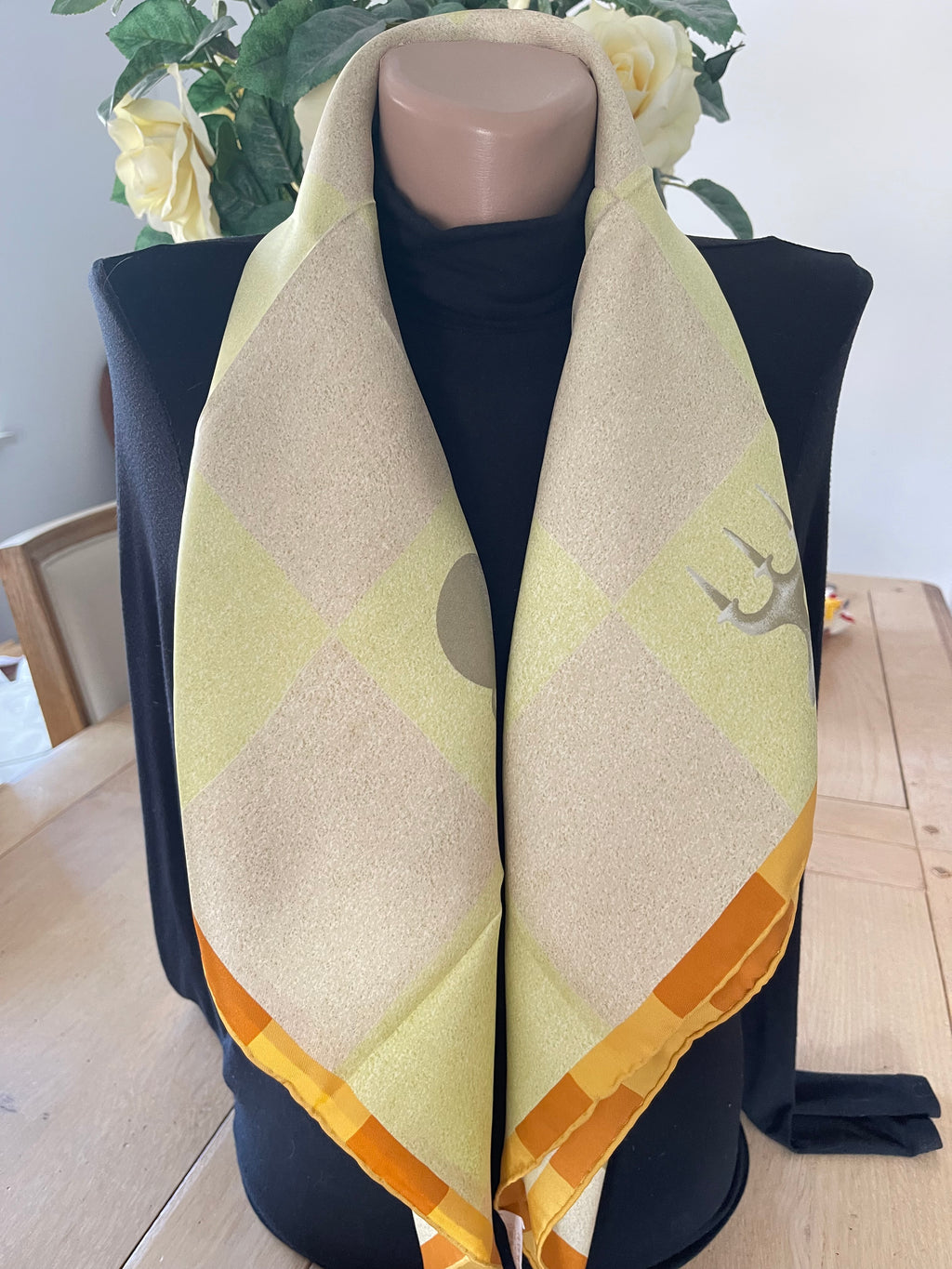 BULGARI carré foulard scarf schal sjaal seide soie silk