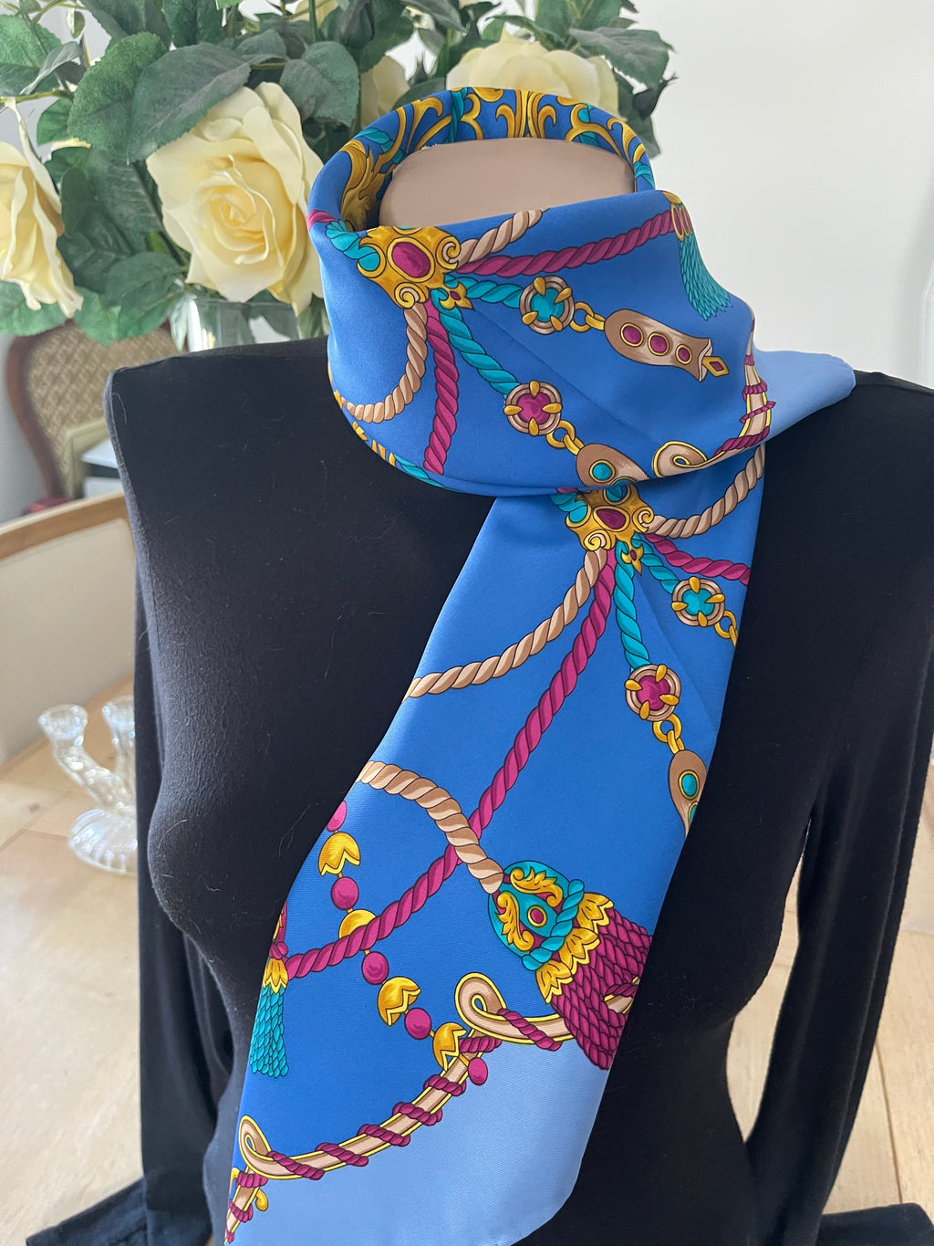 PAUL VERLAINE carré foulard scarf schal sjaal seide soie silk