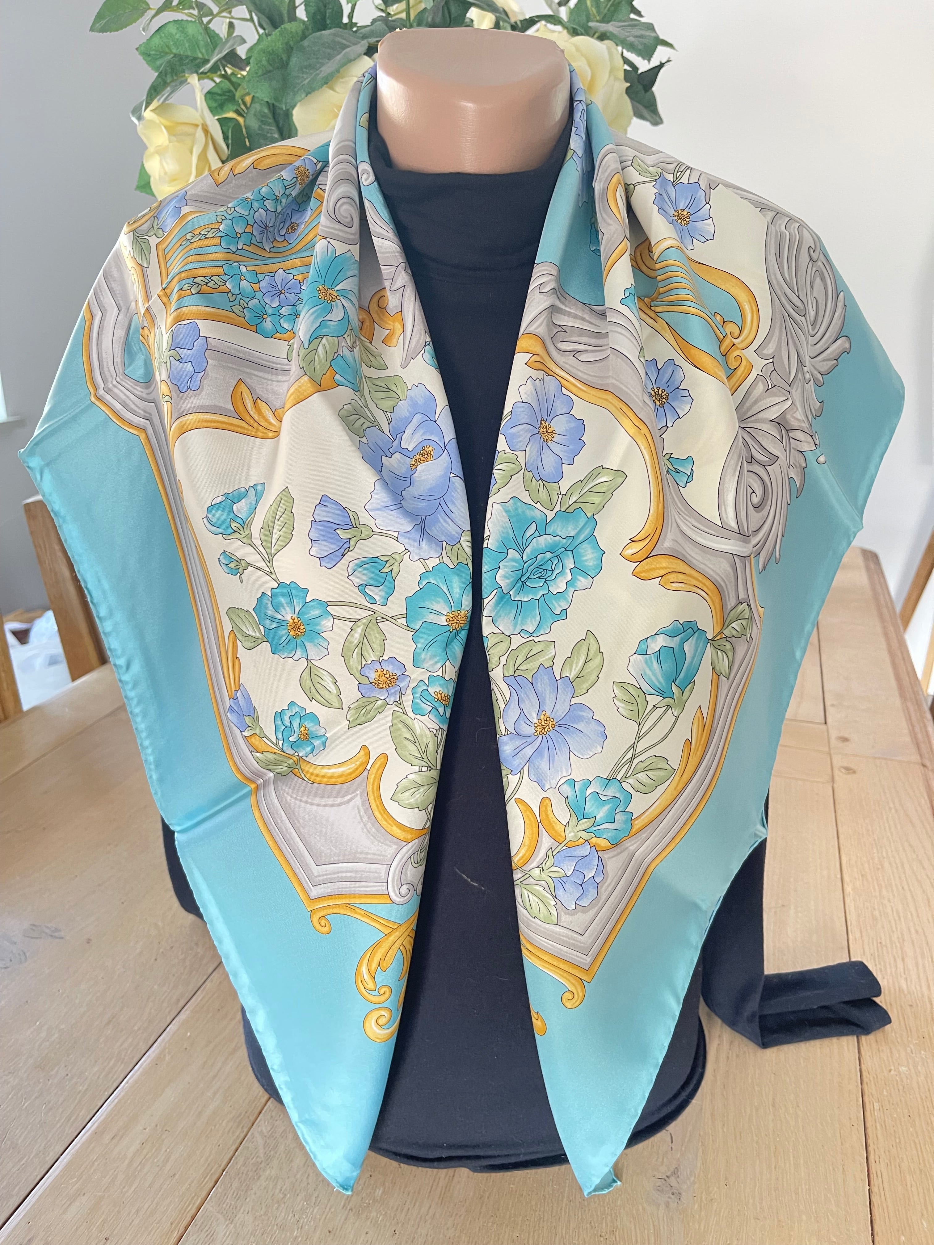 PAUL VERLAINE carré foulard scarf schal sjaal seide silk seta soie