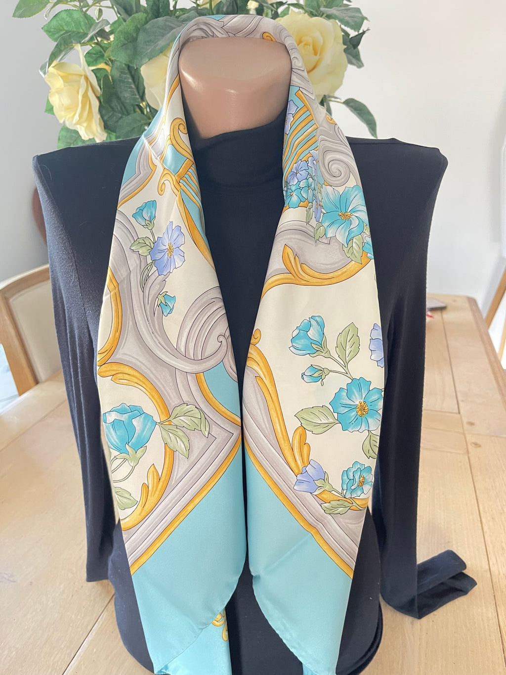 PAUL VERLAINE carré foulard scarf schal sjaal seide silk seta soie
