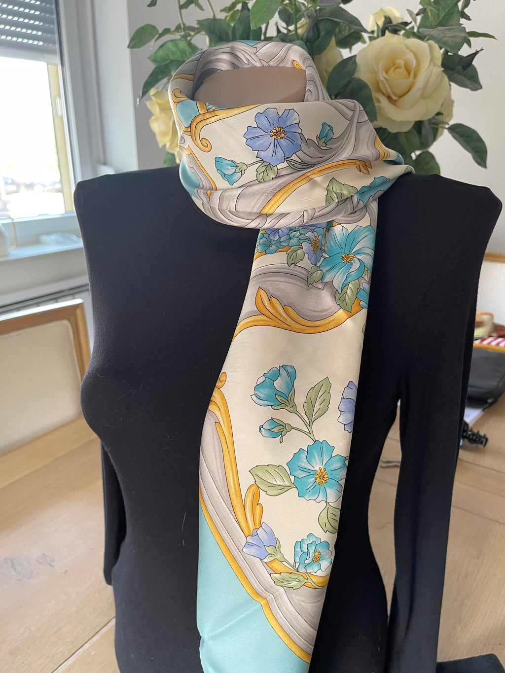 PAUL VERLAINE carré foulard scarf schal sjaal seide silk seta soie