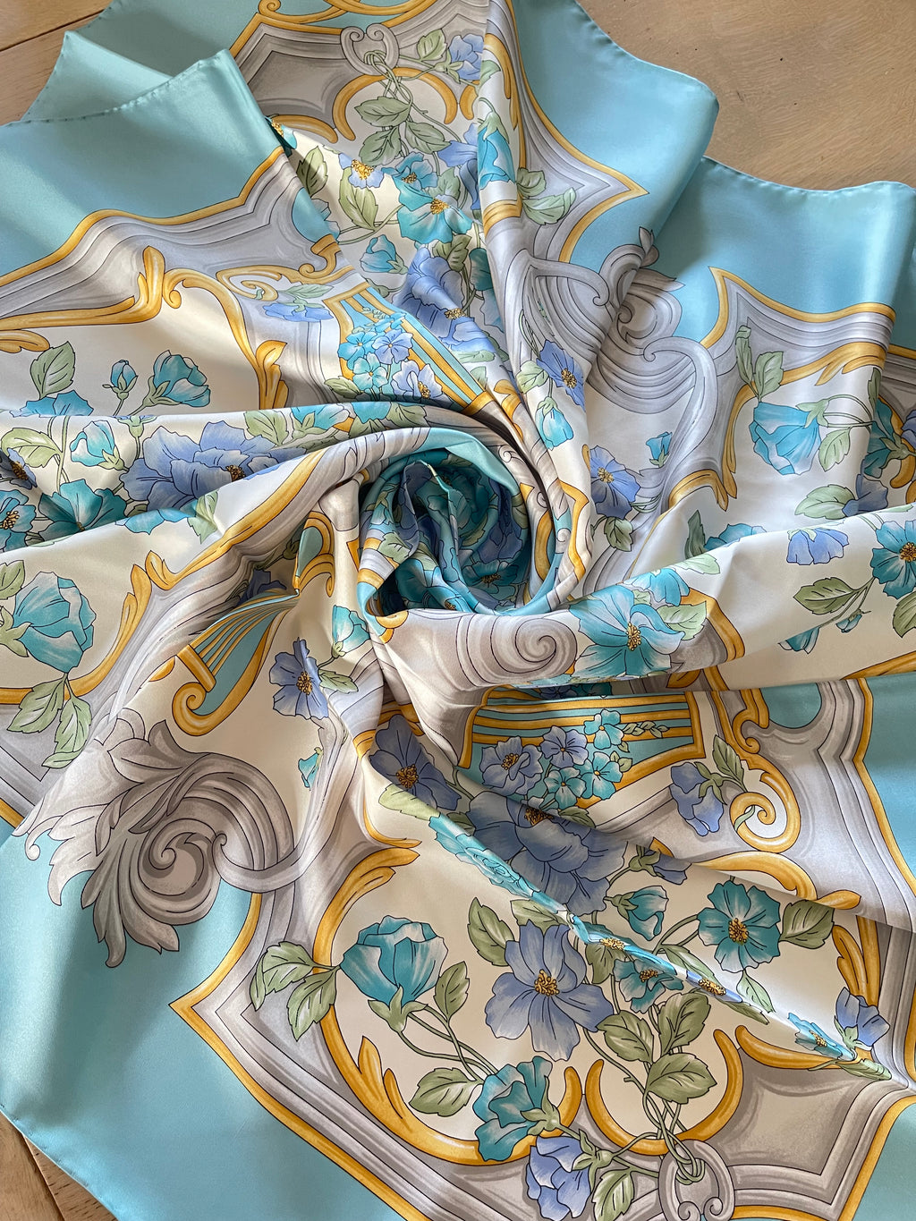 PAUL VERLAINE carré foulard scarf schal sjaal seide silk seta soie