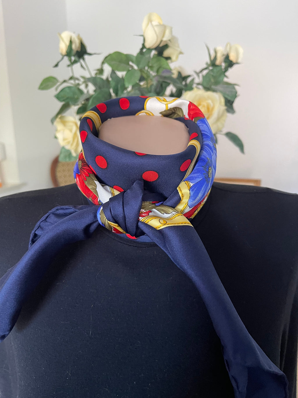 GOLF AND GREEN carre foulard scarf schal sjaal seide silk soie