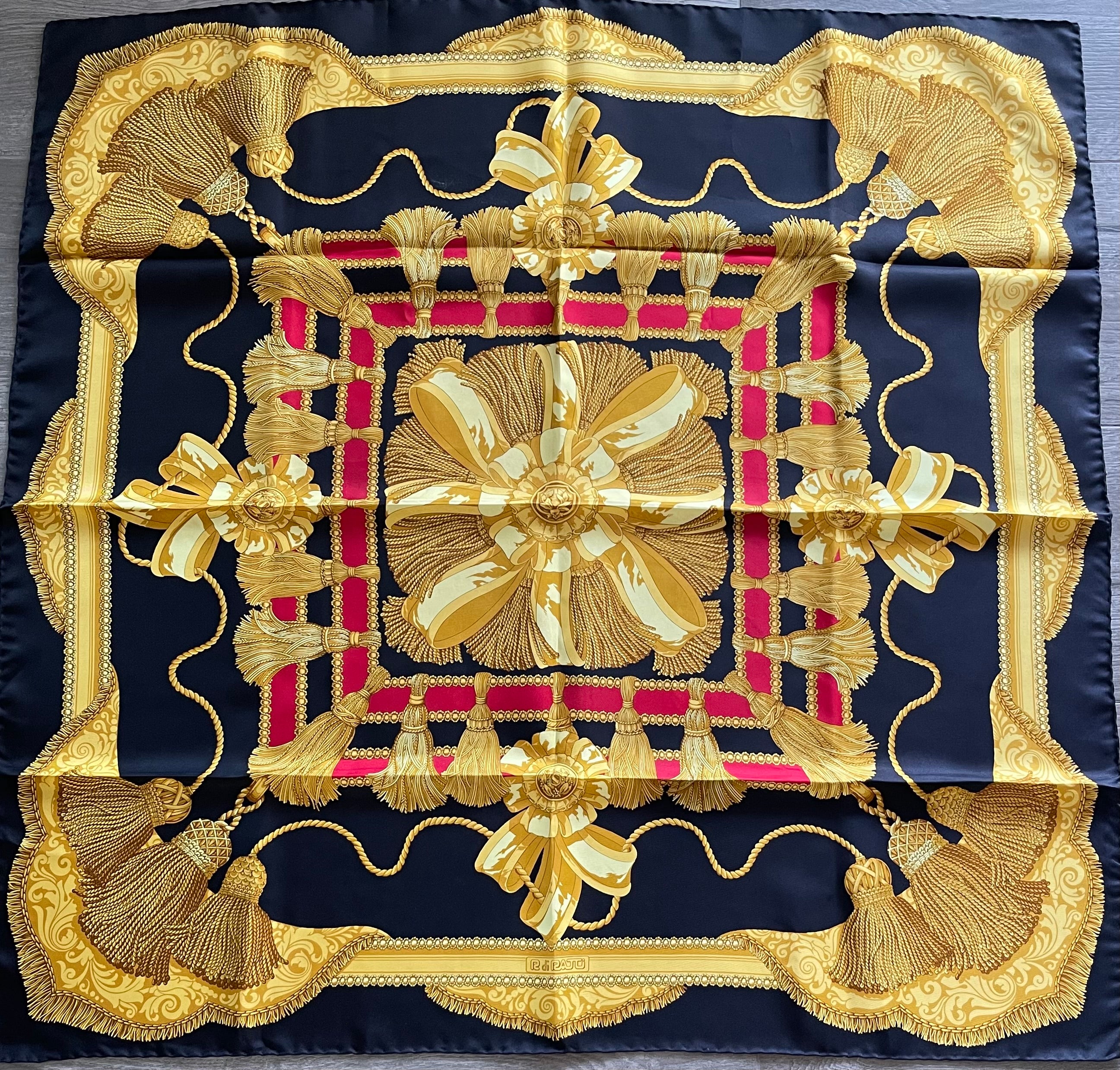 R di Ratti carré foulard scarf schal sjaal seide silk soie