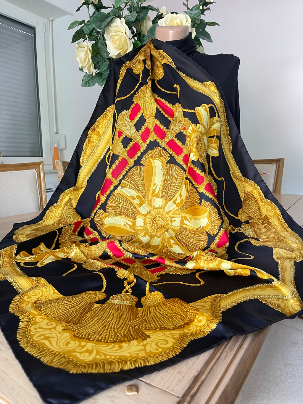 R di Ratti carré foulard scarf schal sjaal seide silk soie