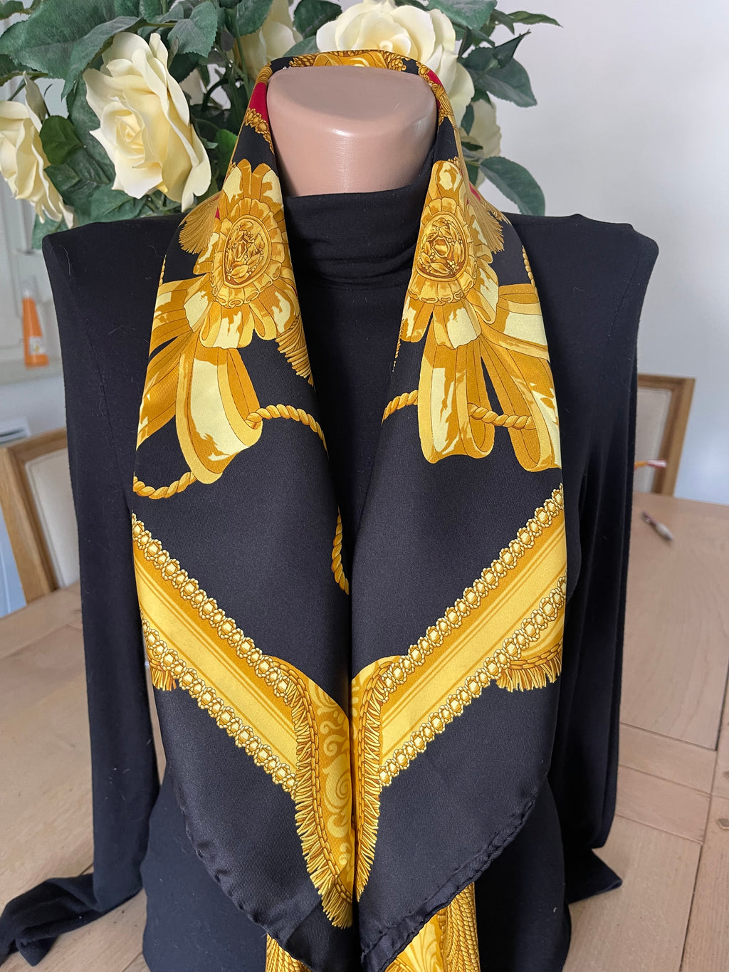 R di Ratti carré foulard scarf schal sjaal seide silk soie