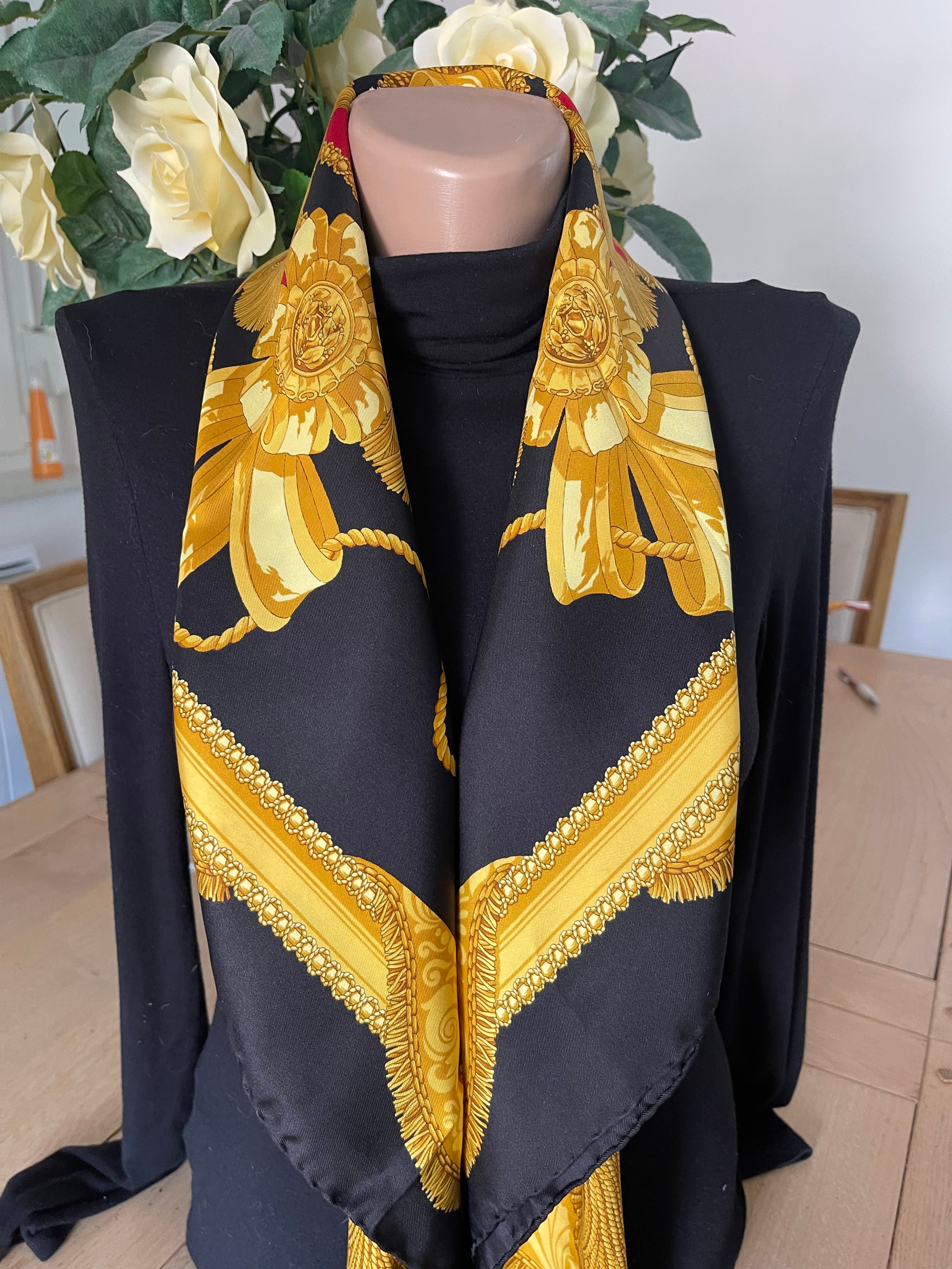 R di Ratti carré foulard scarf schal sjaal seide silk soie