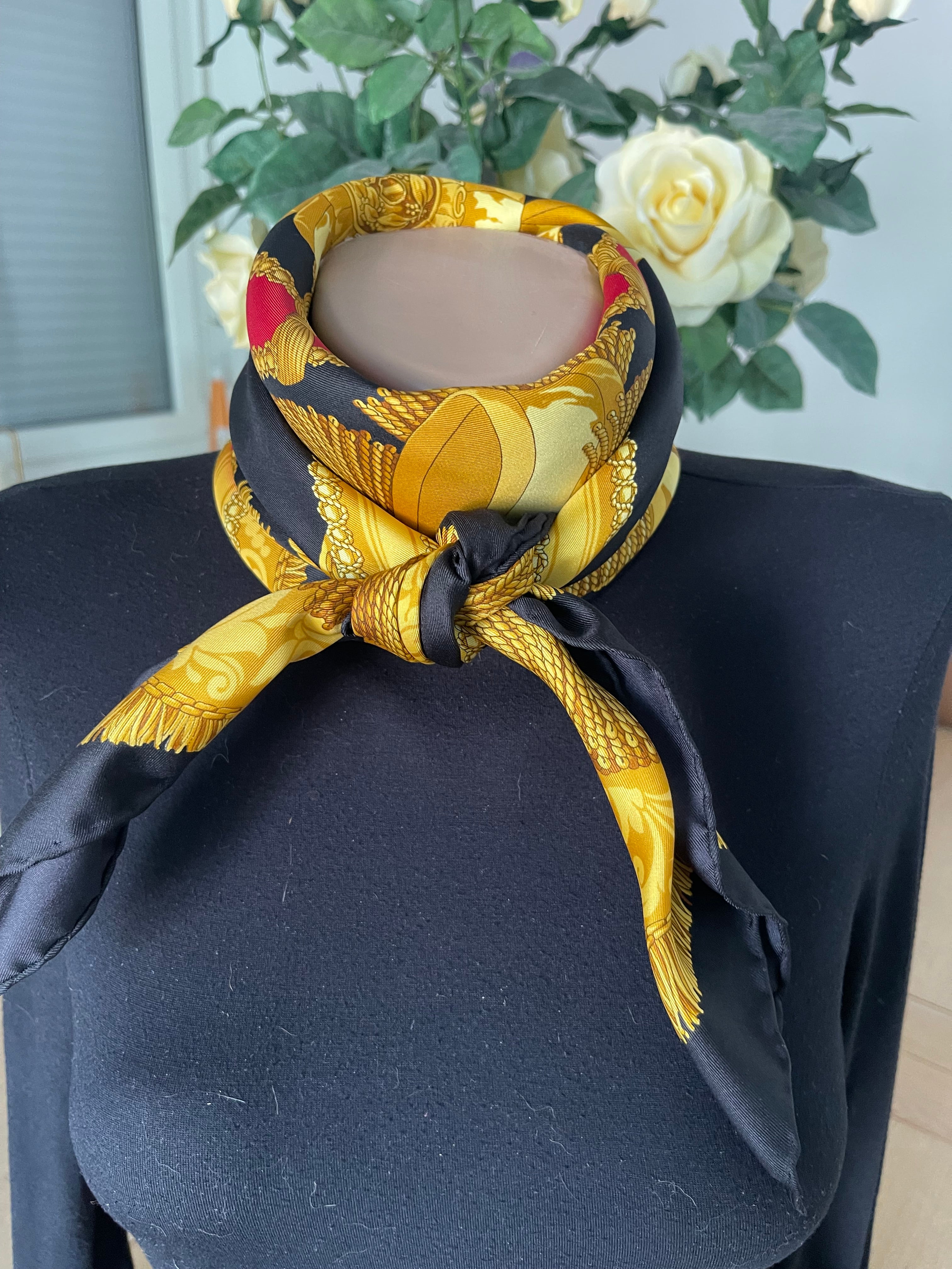 R di Ratti carré foulard scarf schal sjaal seide silk soie
