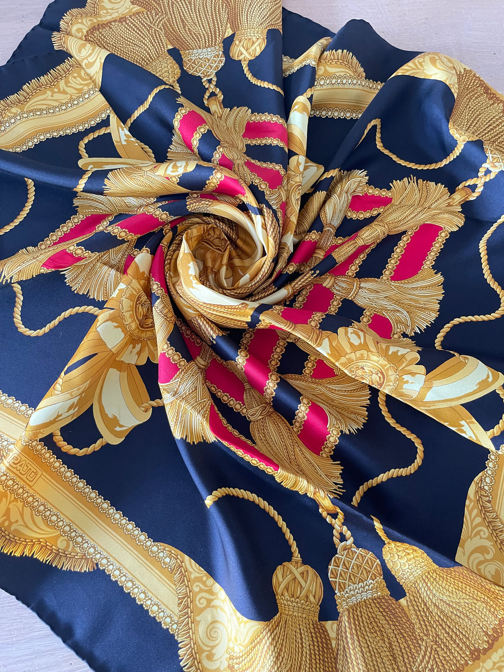 R di Ratti carré foulard scarf schal sjaal seide silk soie