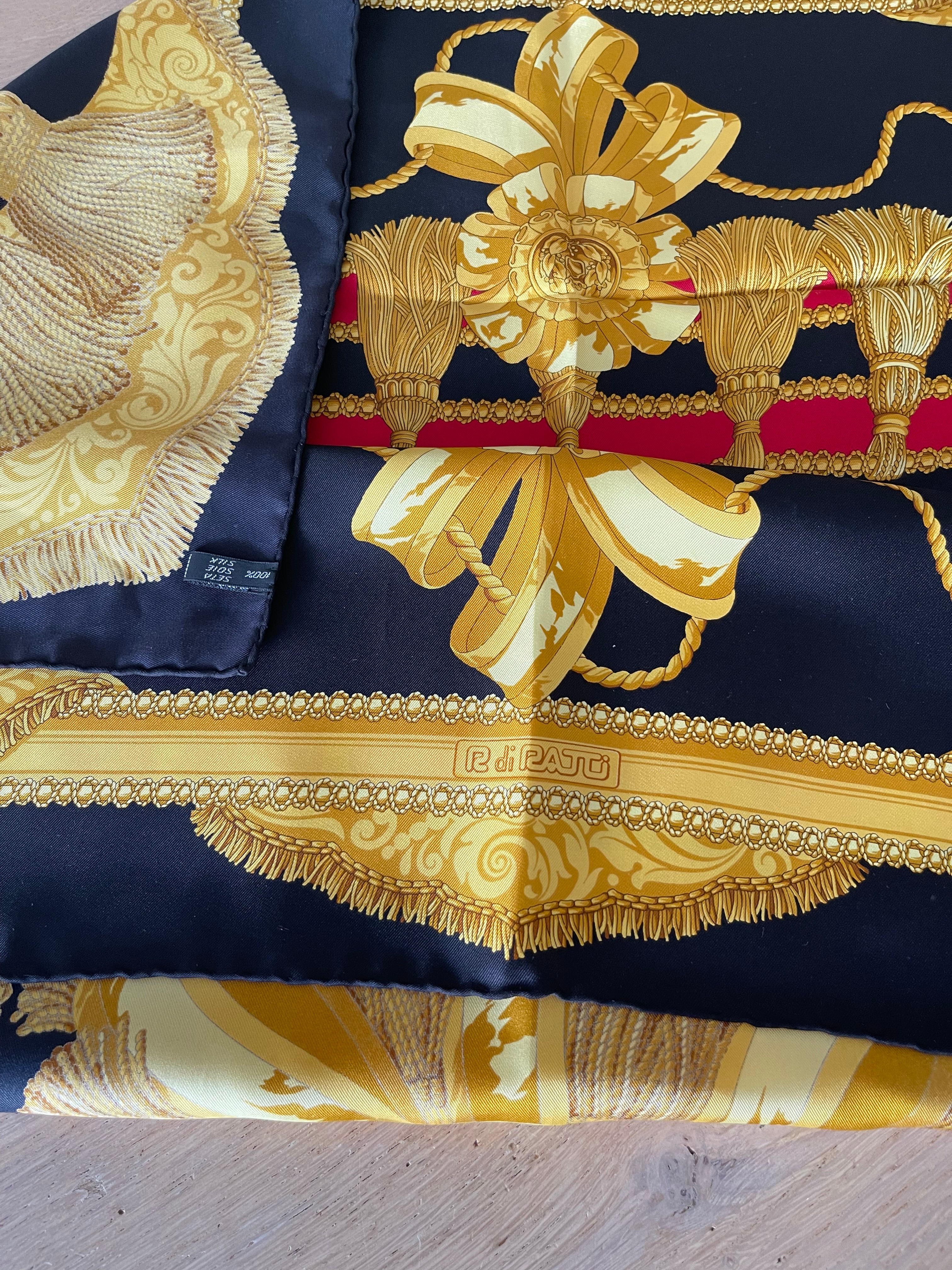 R di Ratti carré foulard scarf schal sjaal seide silk soie