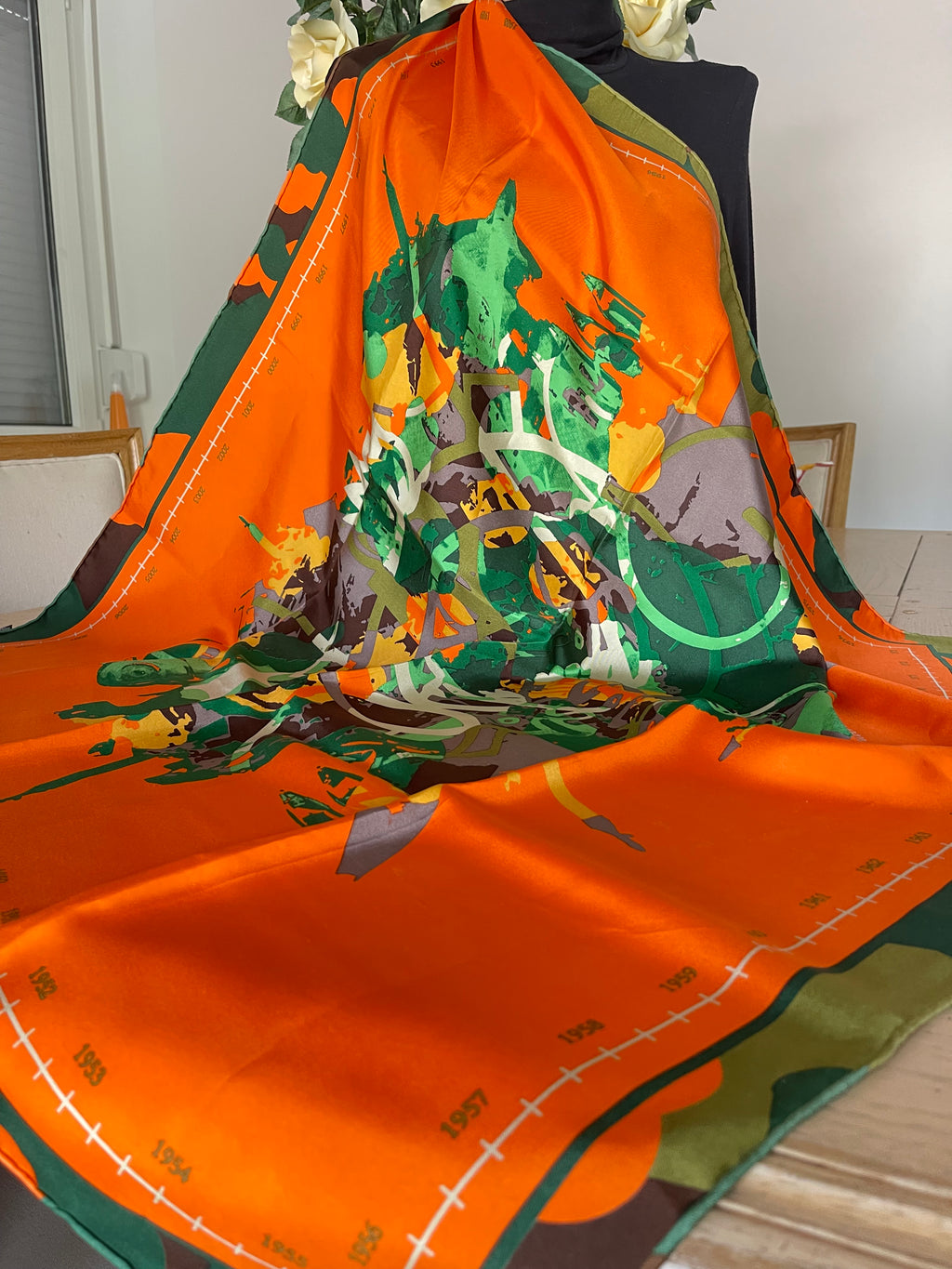 TDA carré foulard scarf schal seide soie silk