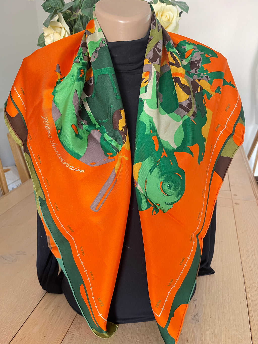 TDA carré foulard scarf schal seide soie silk