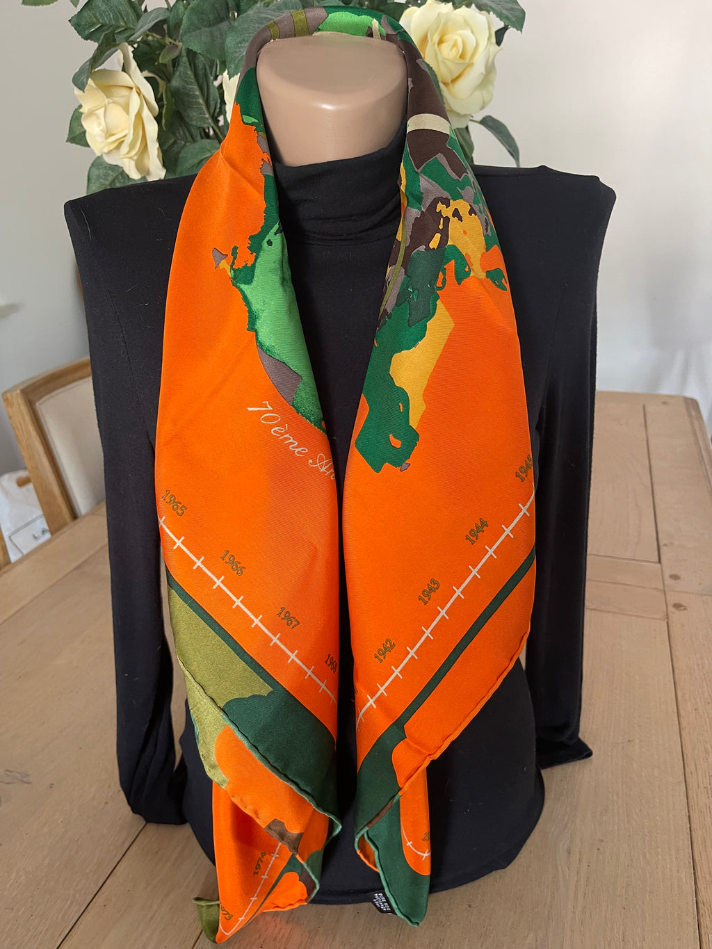 TDA carré foulard scarf schal seide soie silk