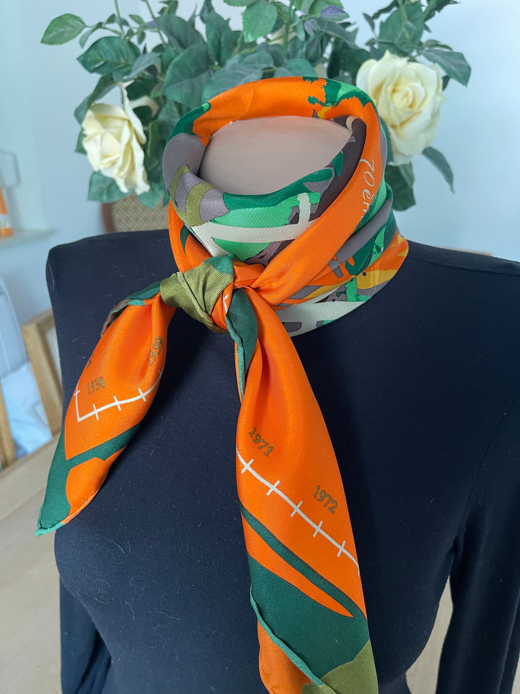 TDA carré foulard scarf schal seide soie silk