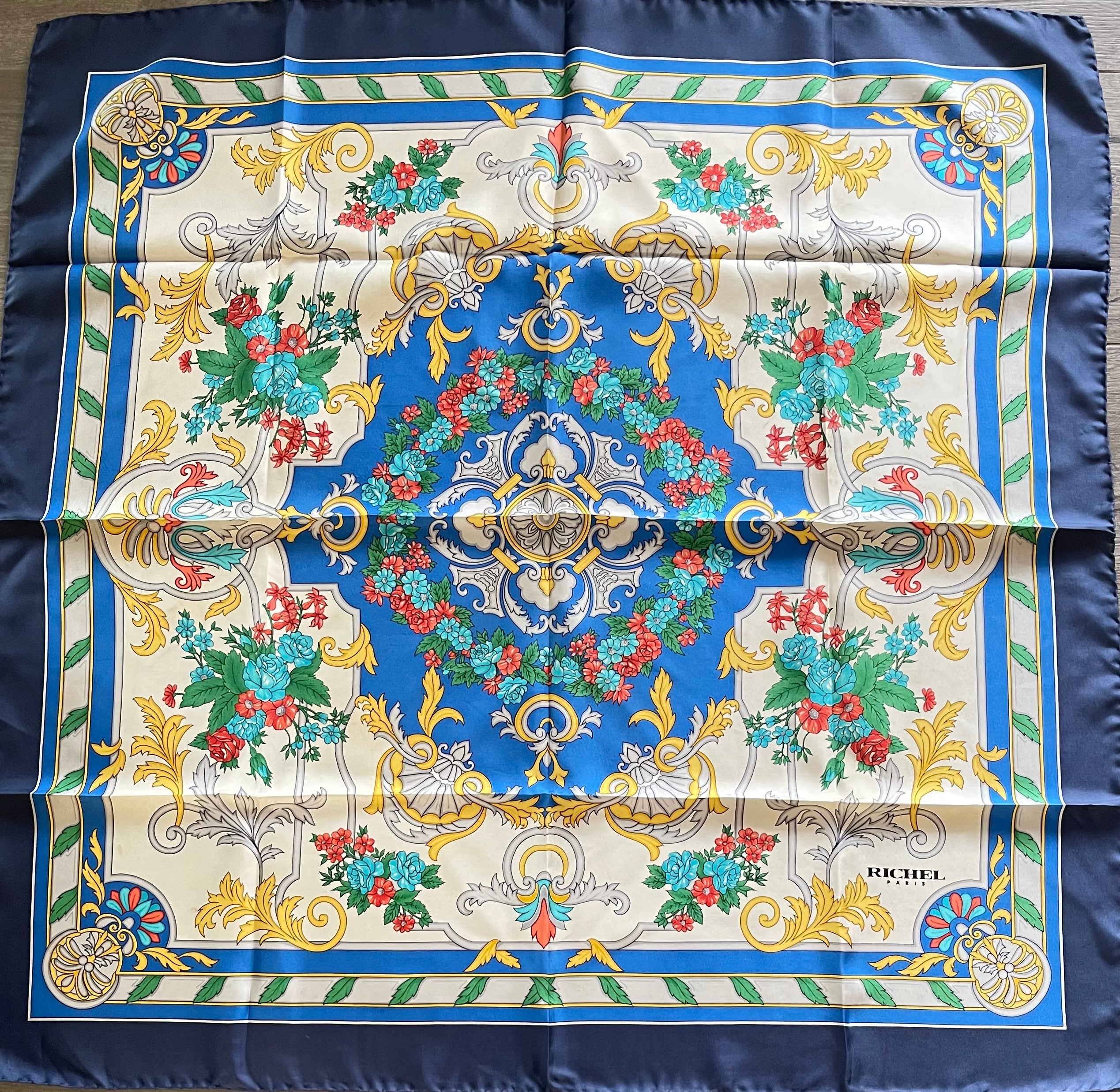RICHEL carré foulard scarf schal seide silk soie