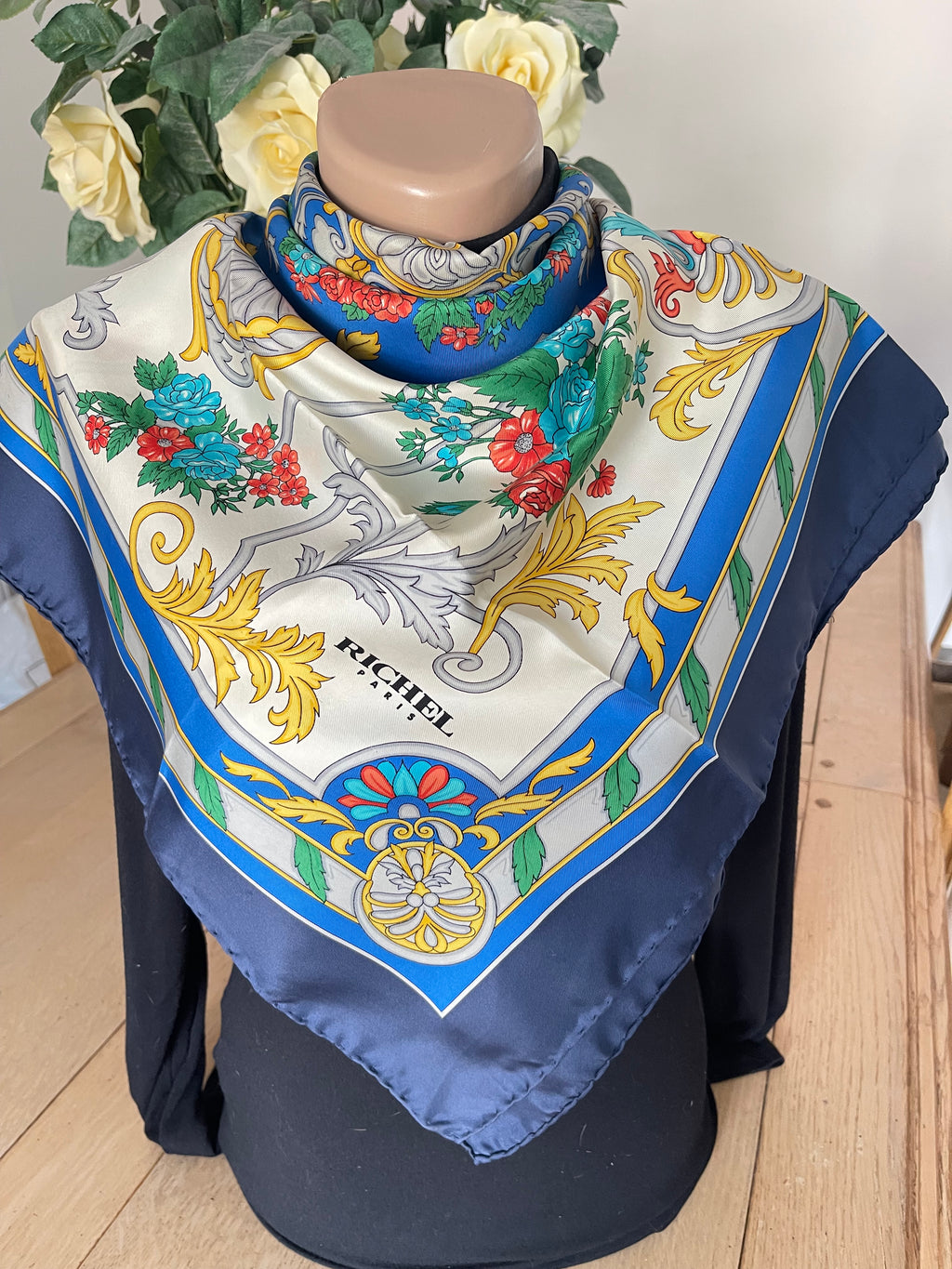 RICHEL carré foulard scarf schal seide silk soie