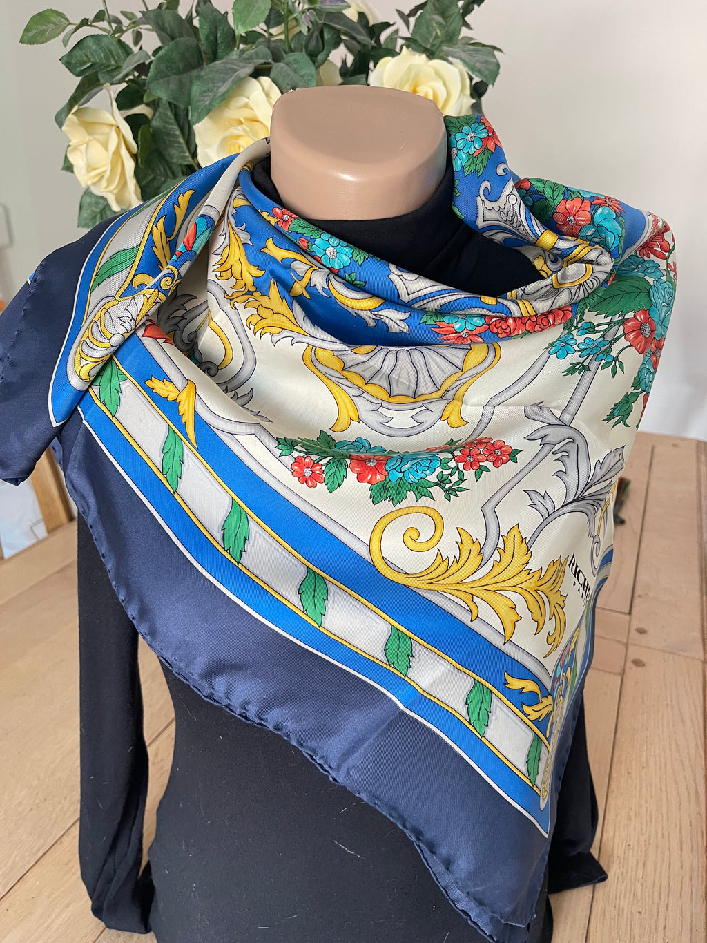 RICHEL carré foulard scarf schal seide silk soie