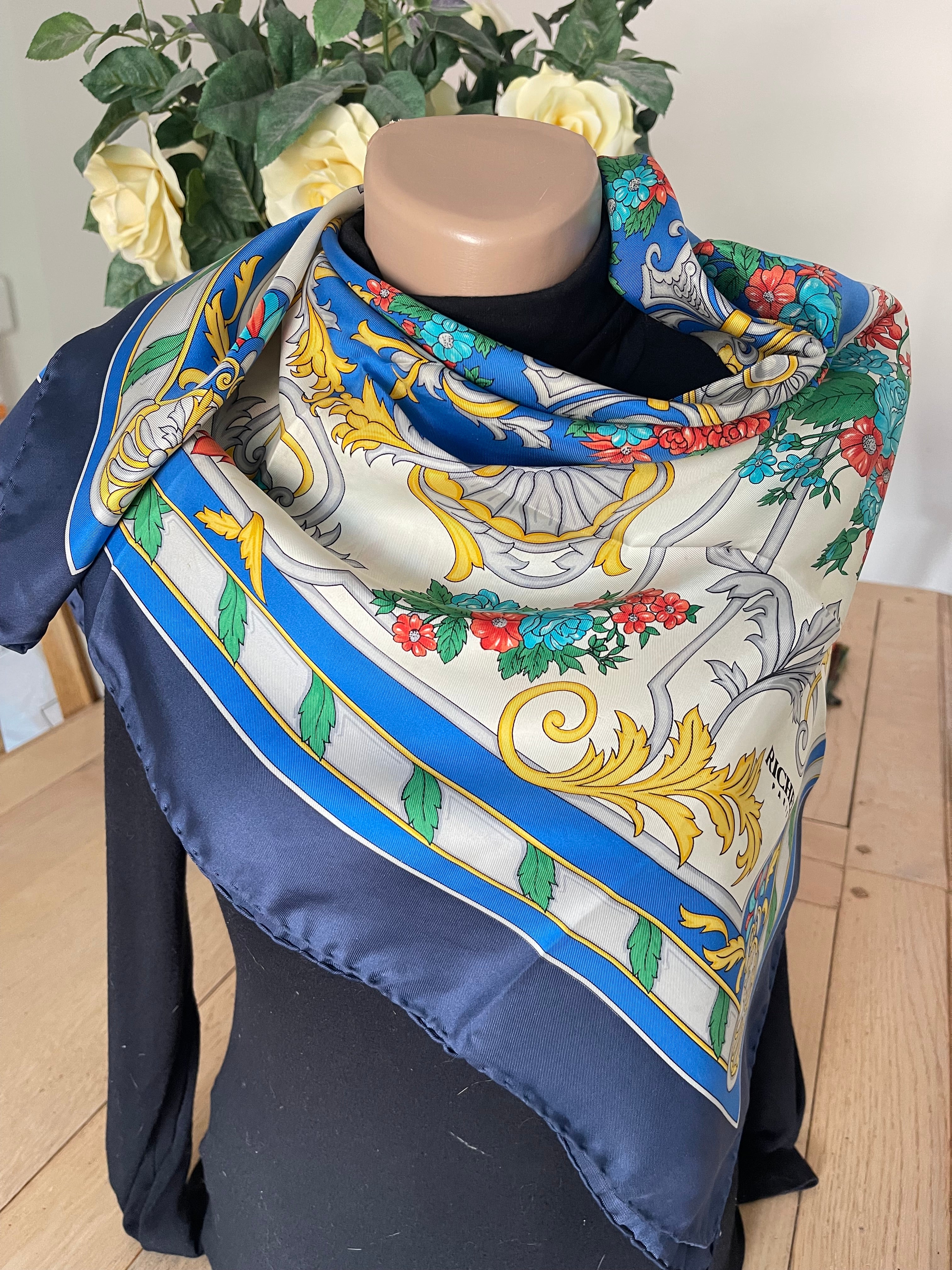 RICHEL carré foulard scarf schal seide silk soie