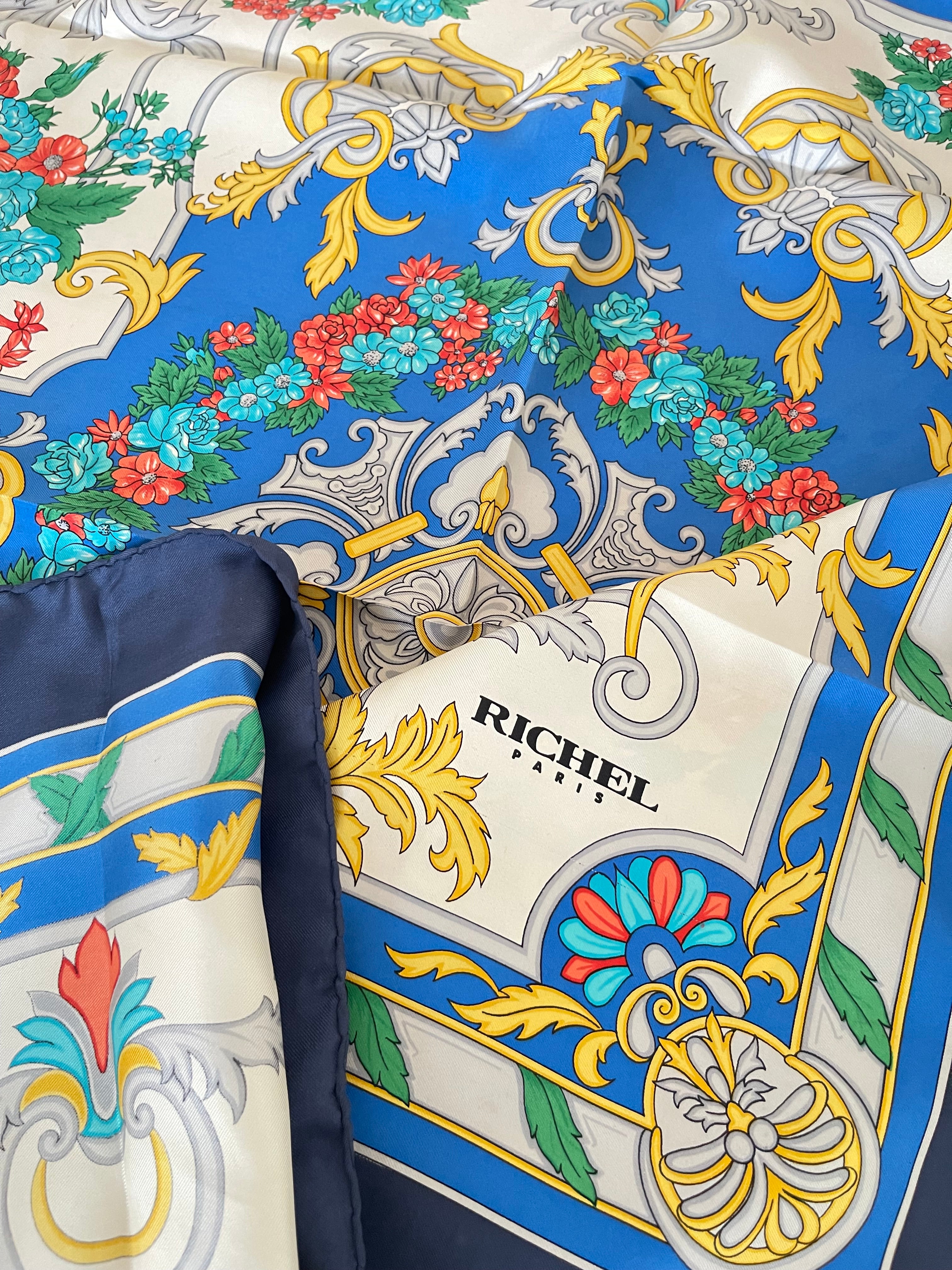 RICHEL carré foulard scarf schal seide silk soie