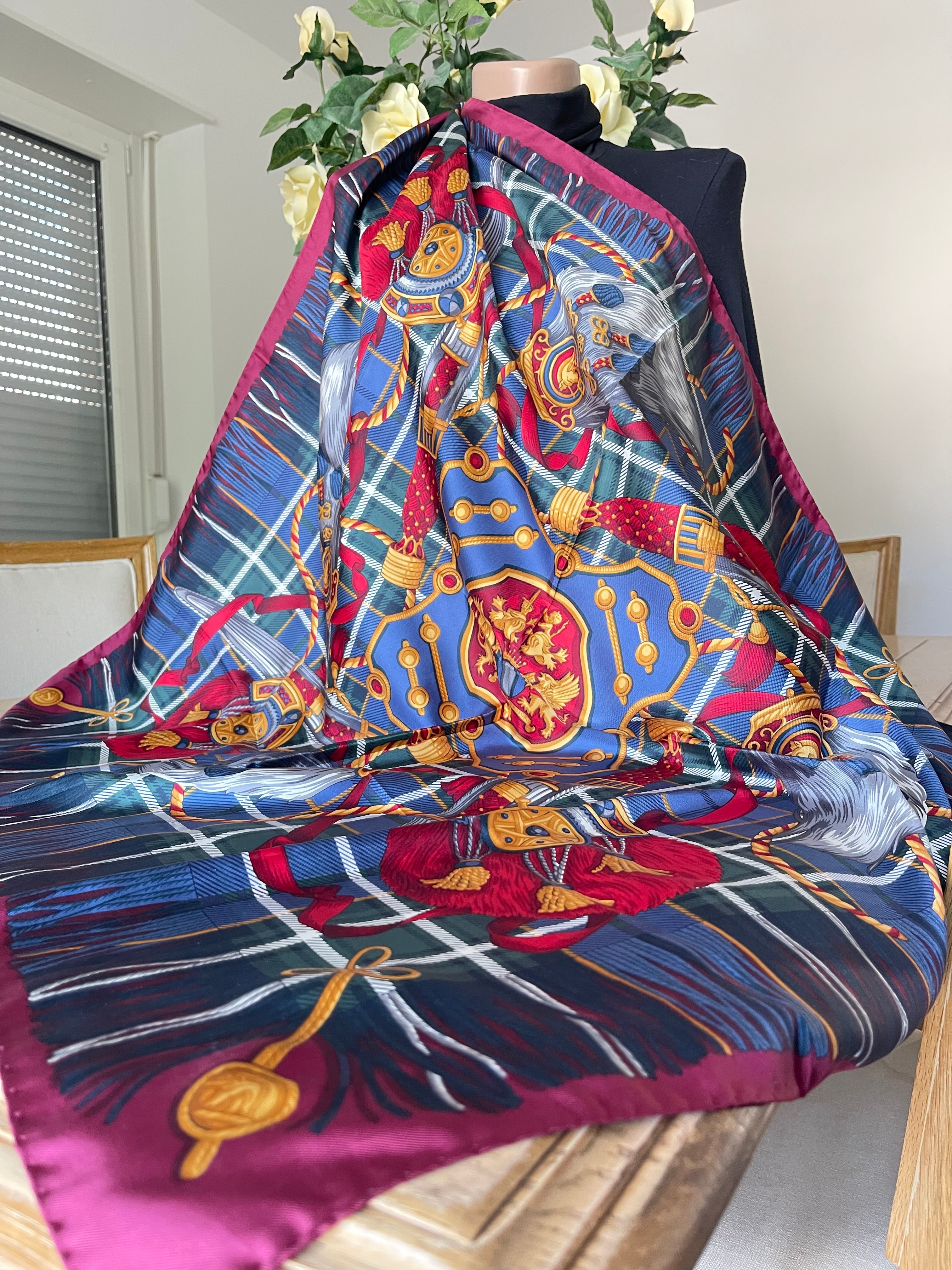 ART OF SILK carré foulard schal scarf seide soie silk