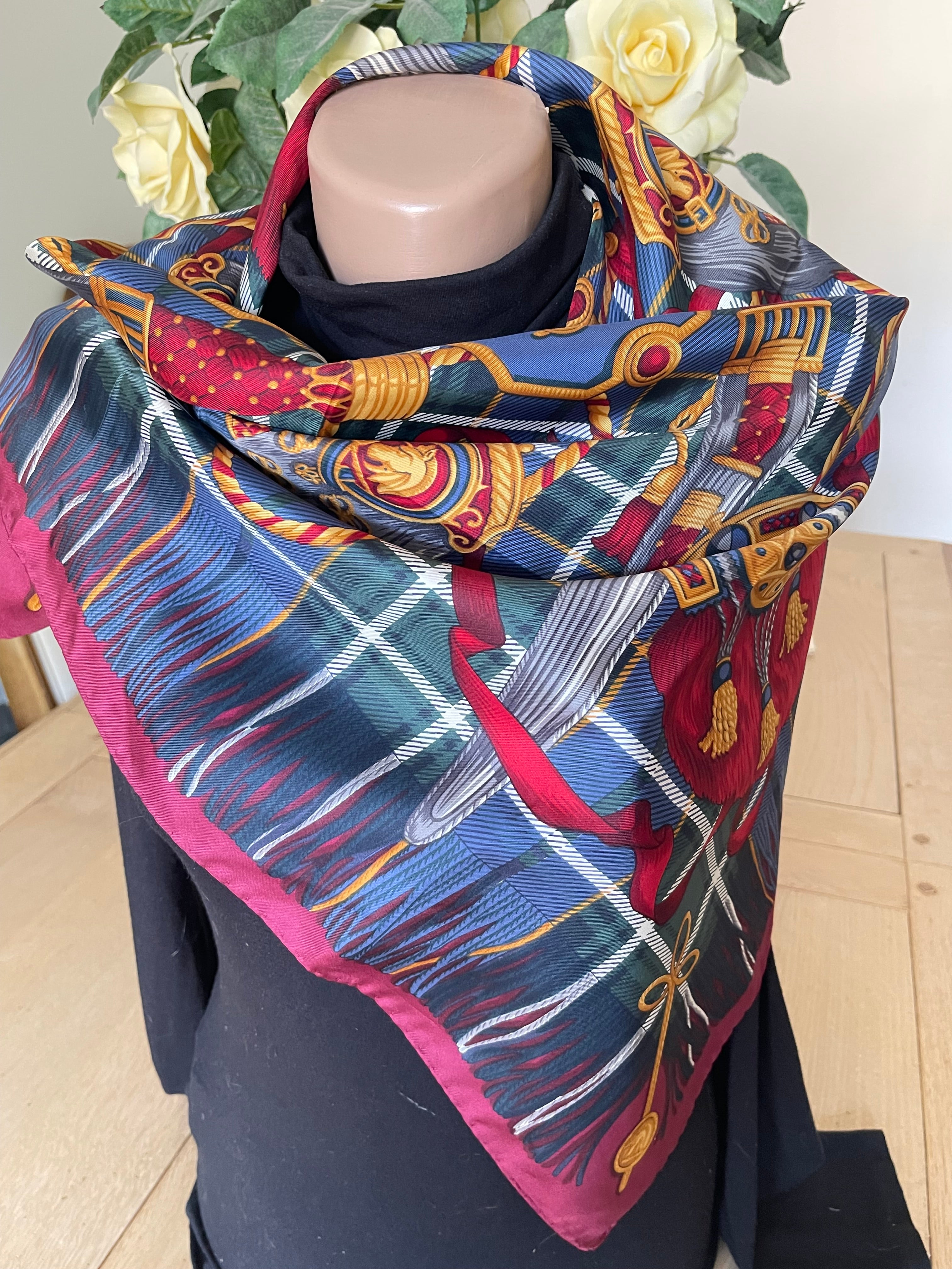 ART OF SILK carré foulard schal scarf seide soie silk