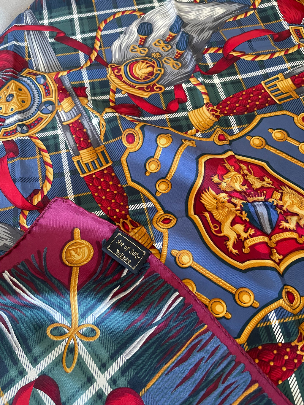 ART OF SILK carré foulard schal scarf seide soie silk