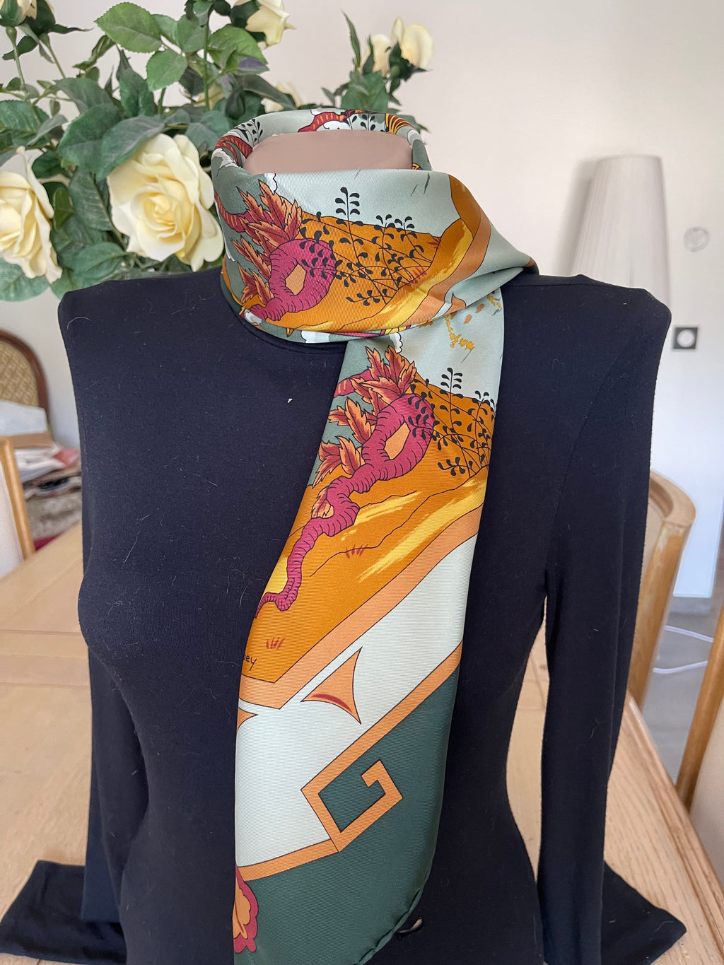 ARCO carré foulard scarf schal sjaal seide soie silk