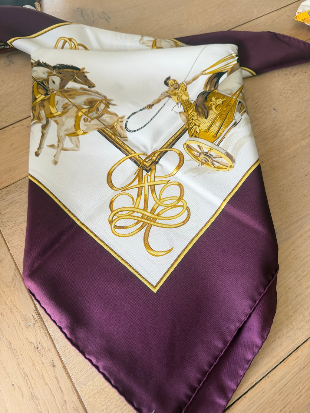 Pignat carré foulard scarf schal sjaal seide soie silk