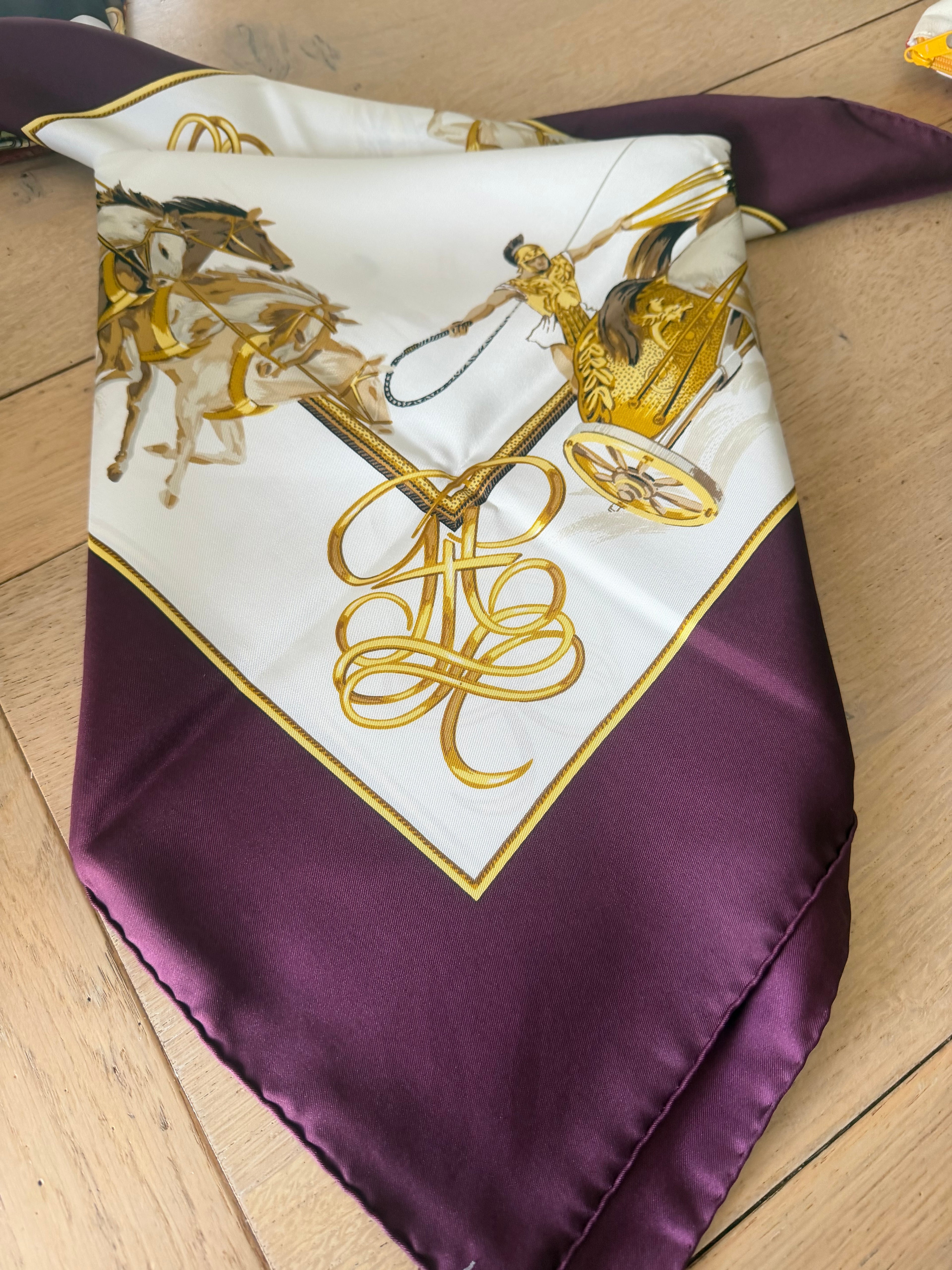 Pignat carré foulard scarf schal sjaal seide soie silk