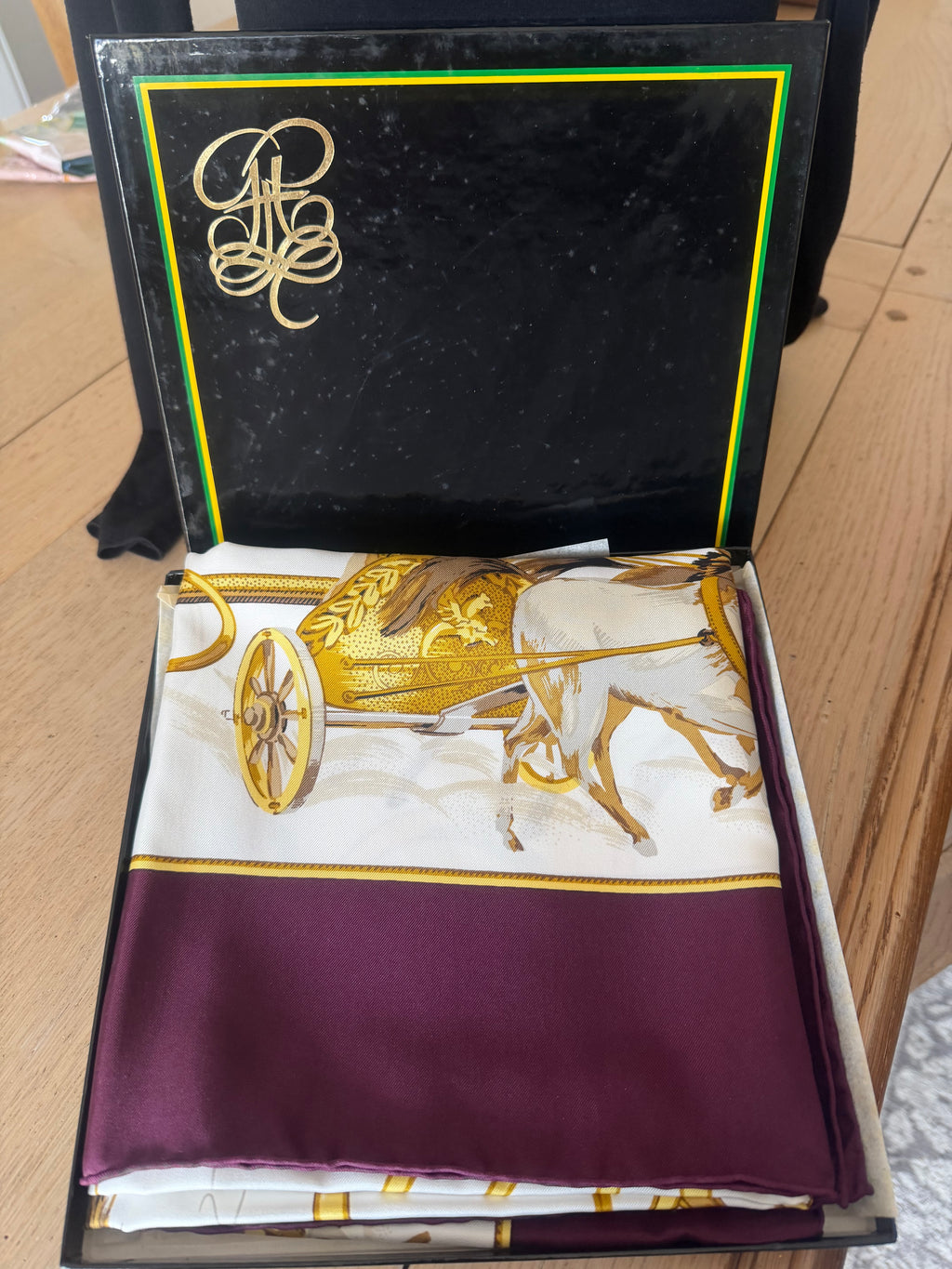 Pignat carré foulard scarf schal sjaal seide soie silk