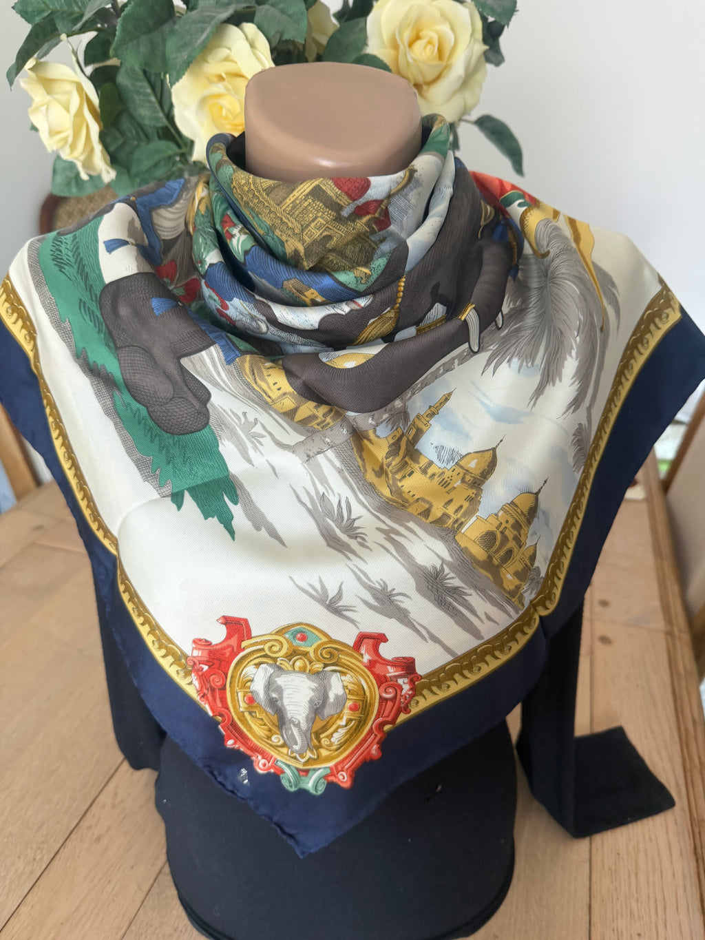 R DI RATTI carré foulard scarf seide silk soie sjaal schal