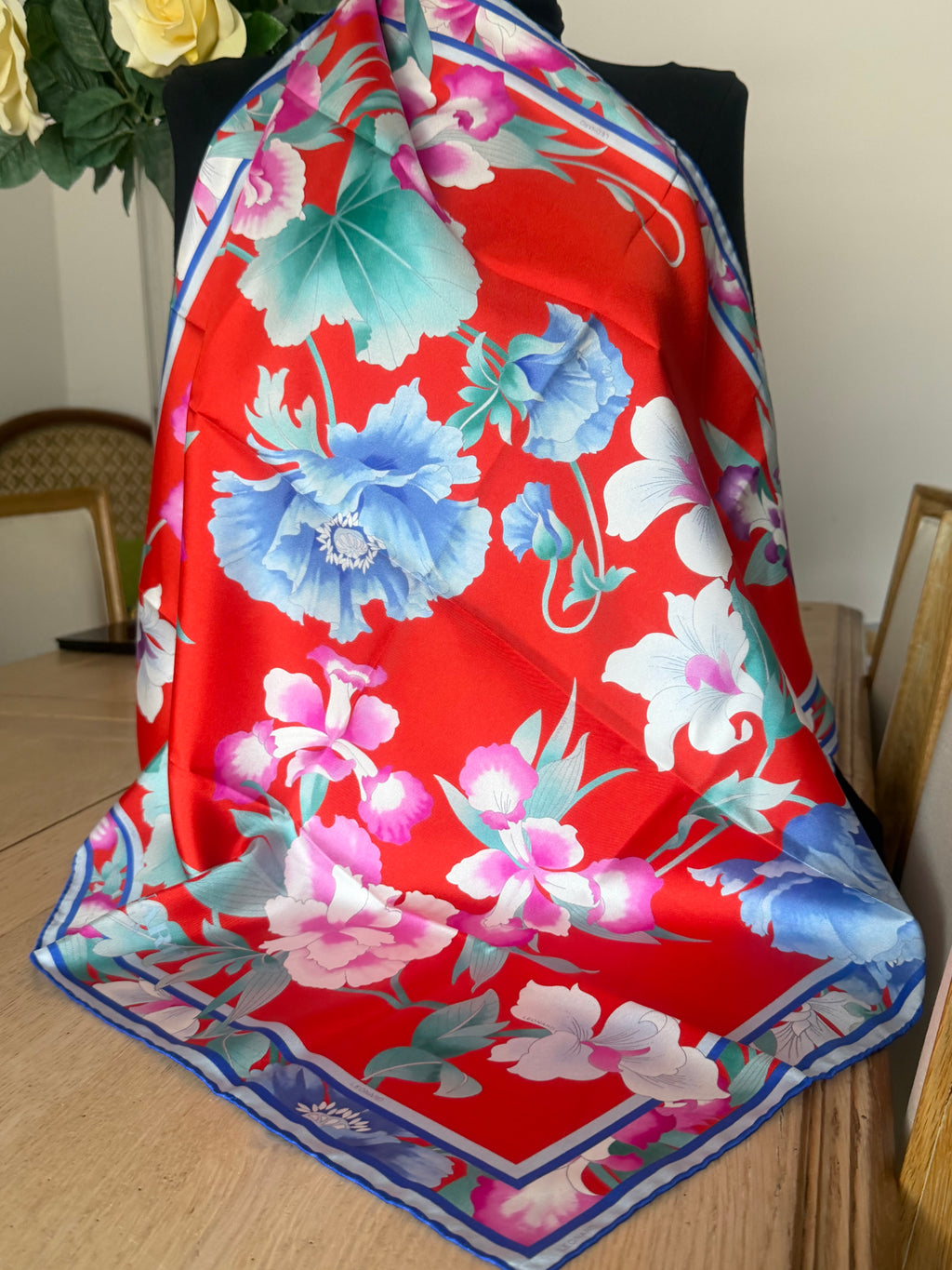 LEONARD carré foulard silk scarf schal sjaal seide soie