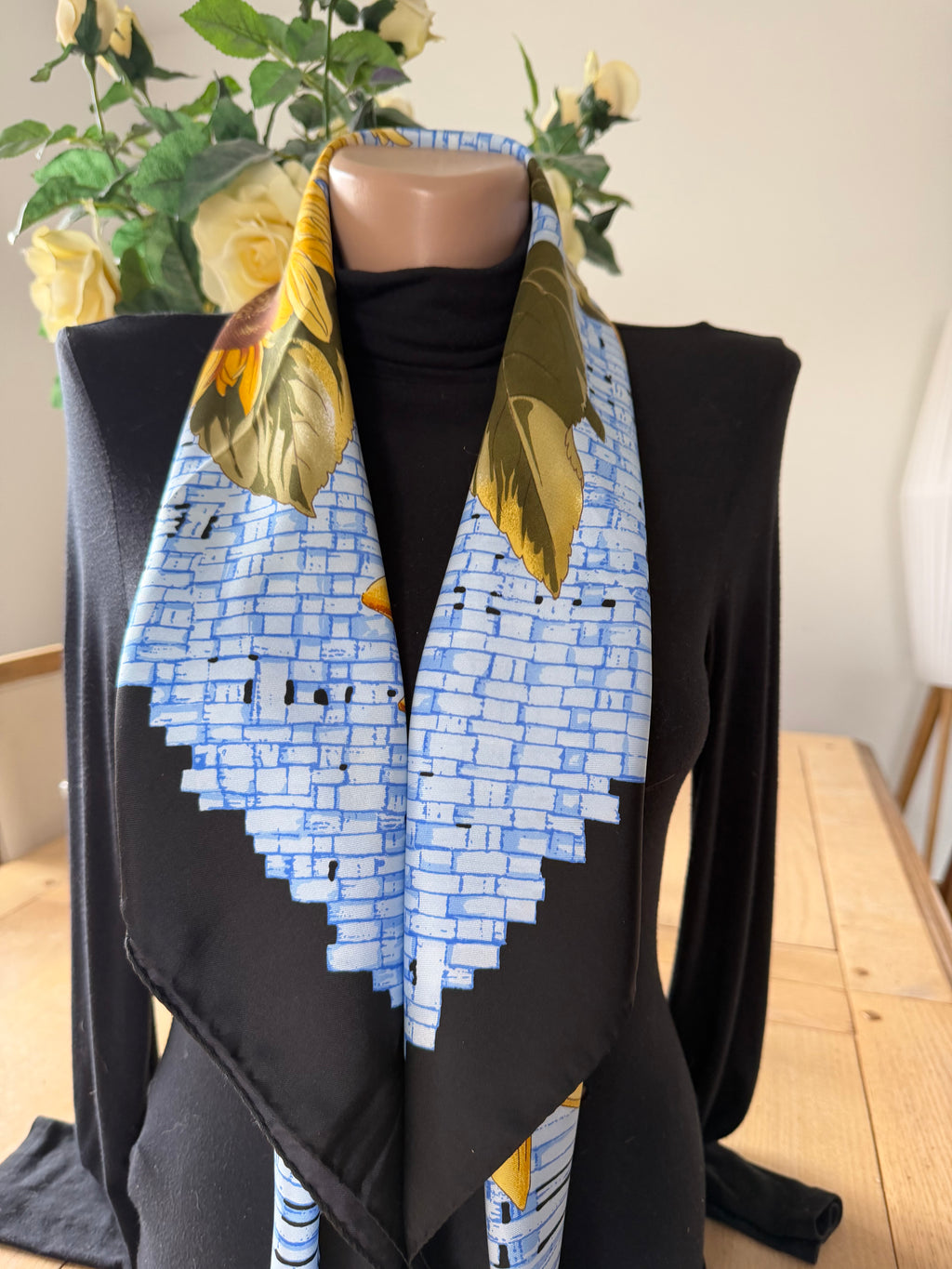 MARCO FOELUZA carré foulard scarf schal sjaal seide soie silk