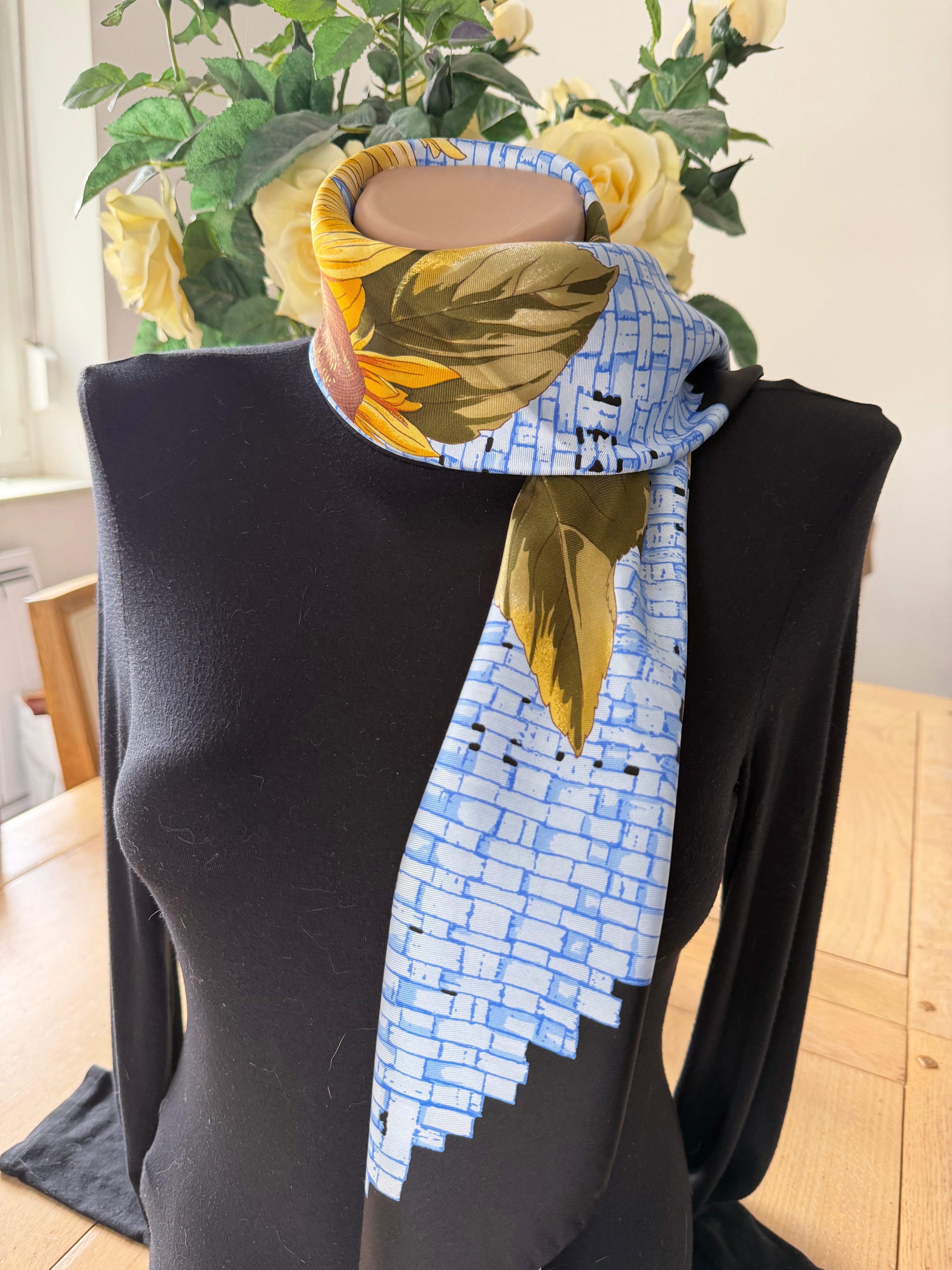 MARCO FOELUZA carré foulard scarf schal sjaal seide soie silk