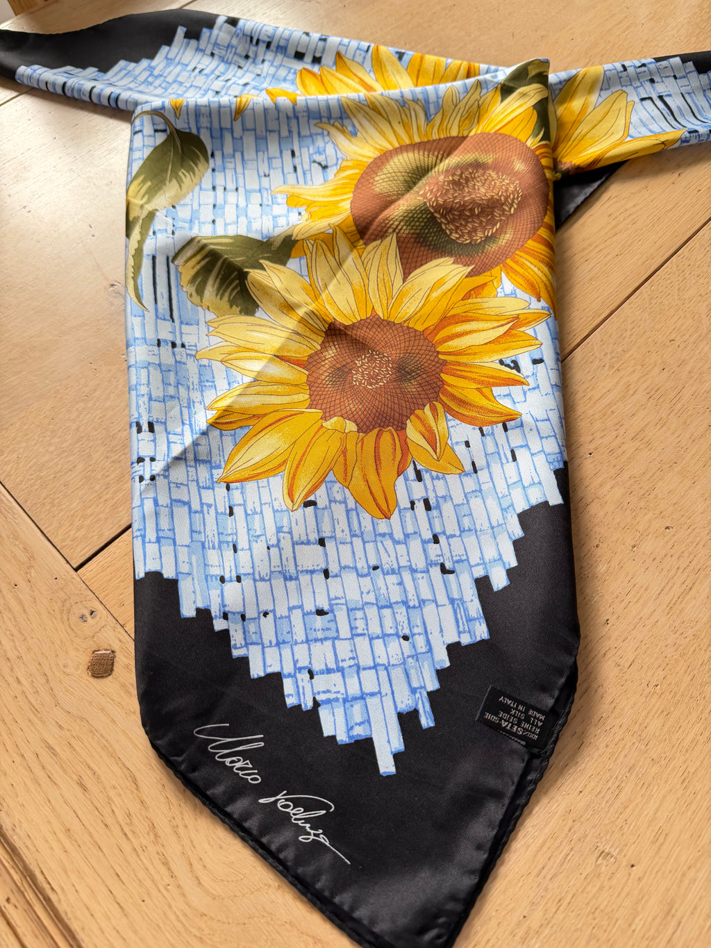 MARCO FOELUZA carré foulard scarf schal sjaal seide soie silk