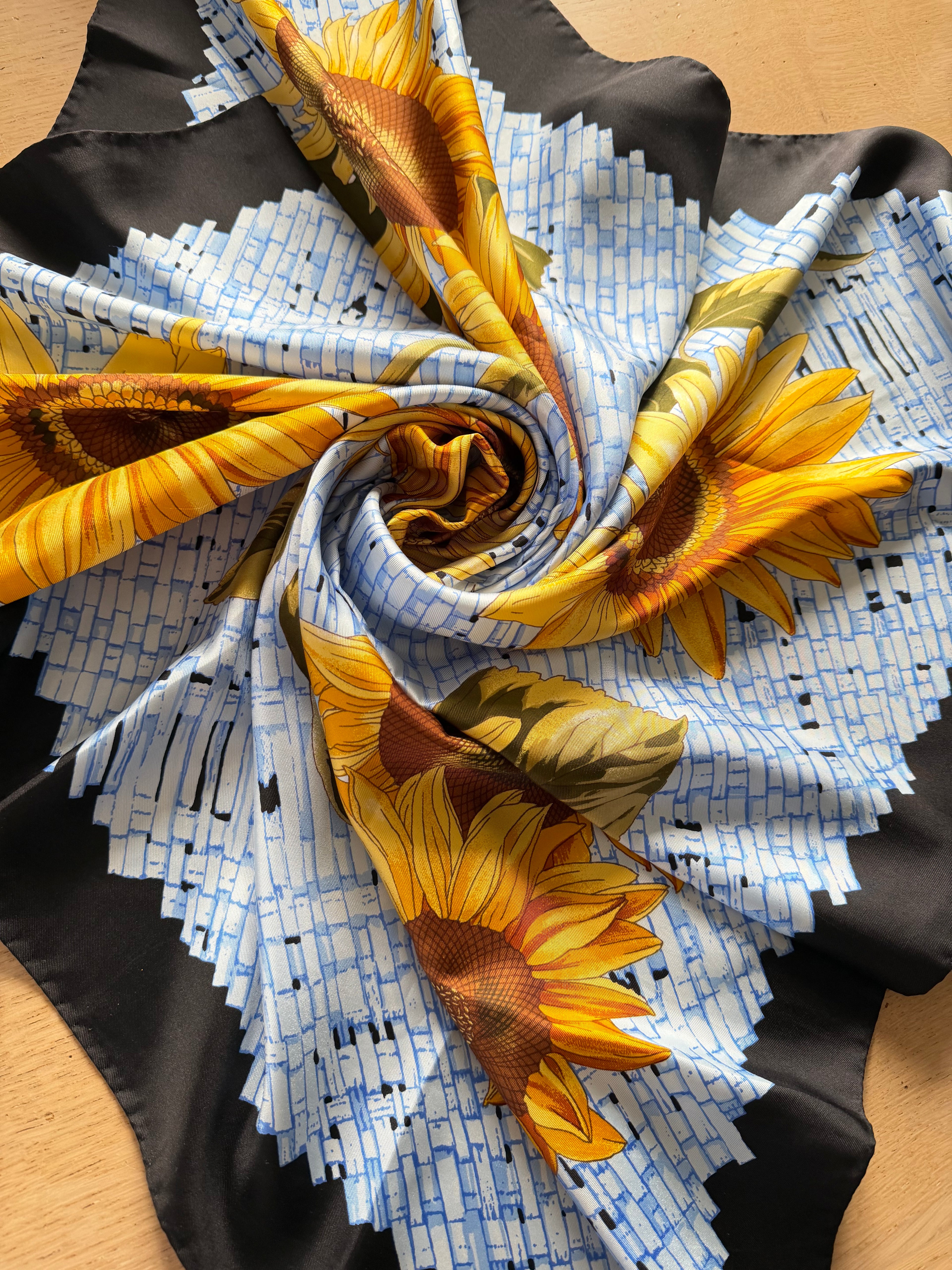 MARCO FOELUZA carré foulard scarf schal sjaal seide soie silk