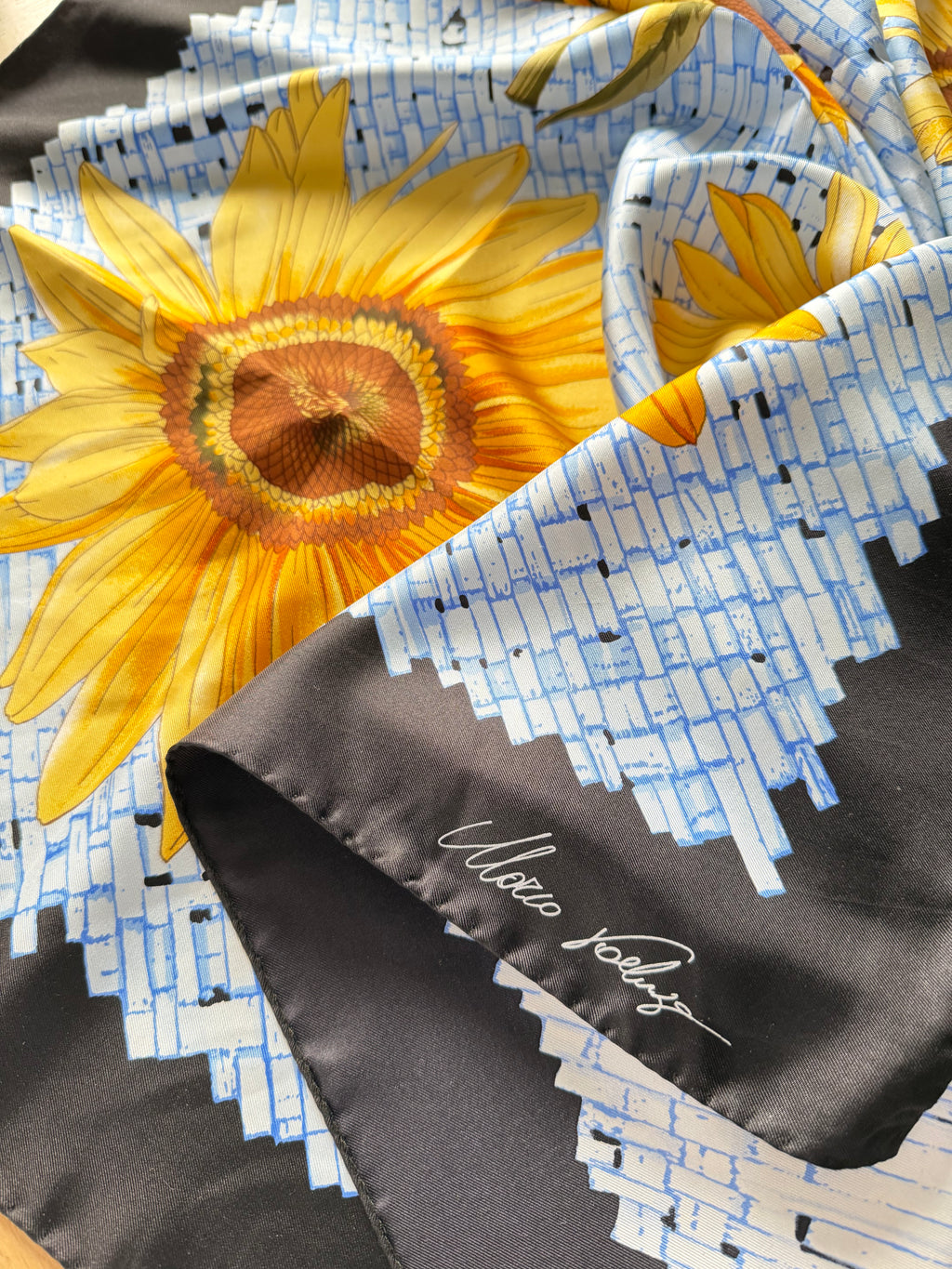 MARCO FOELUZA carré foulard scarf schal sjaal seide soie silk