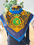 CHRISTIAN FISHBACHER carré foulard scarf schal sjaal seide soie silk