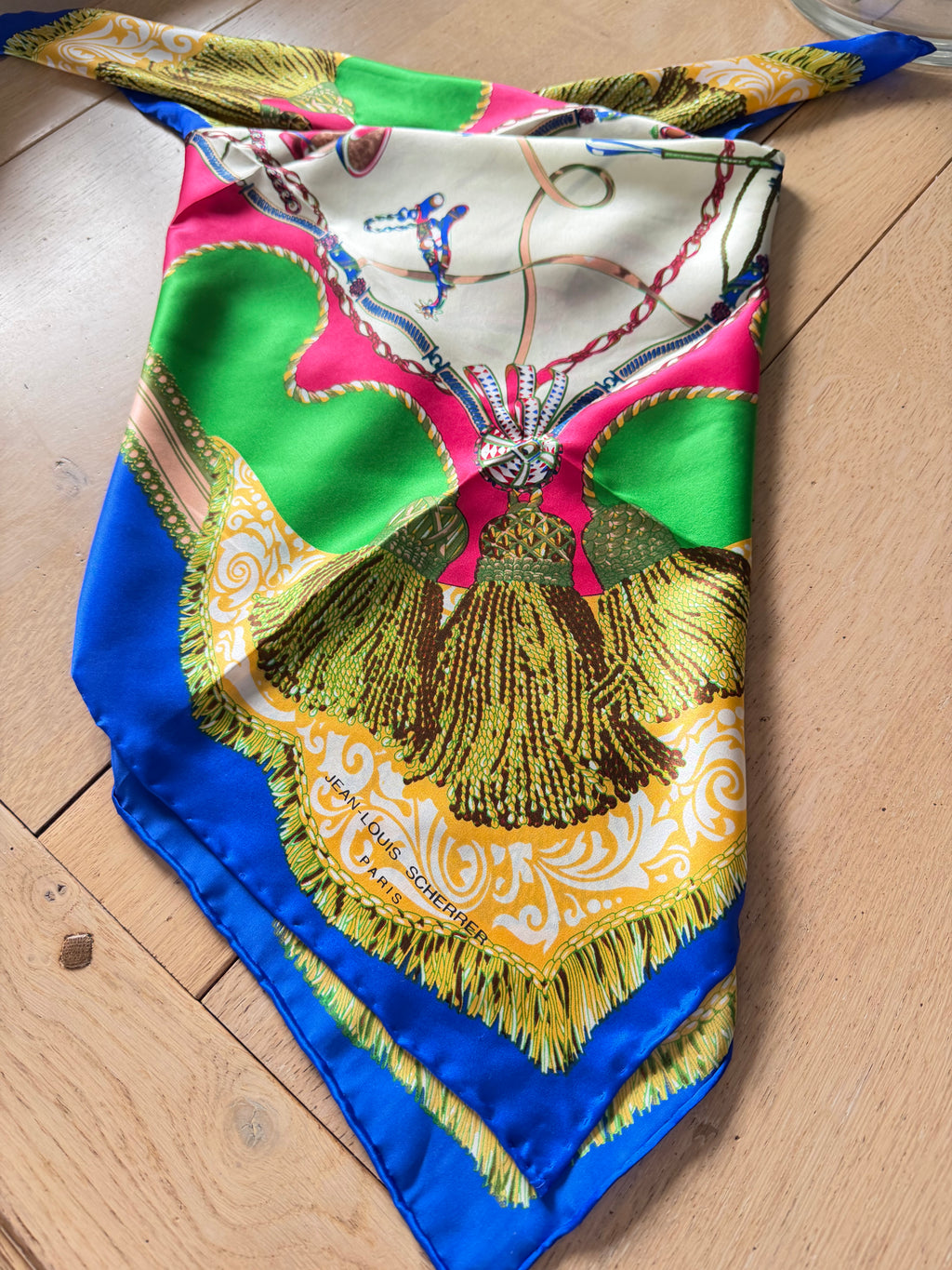 JEAN LOUIS SCHERER carré foulard scarf schal sjaal seide silk soie