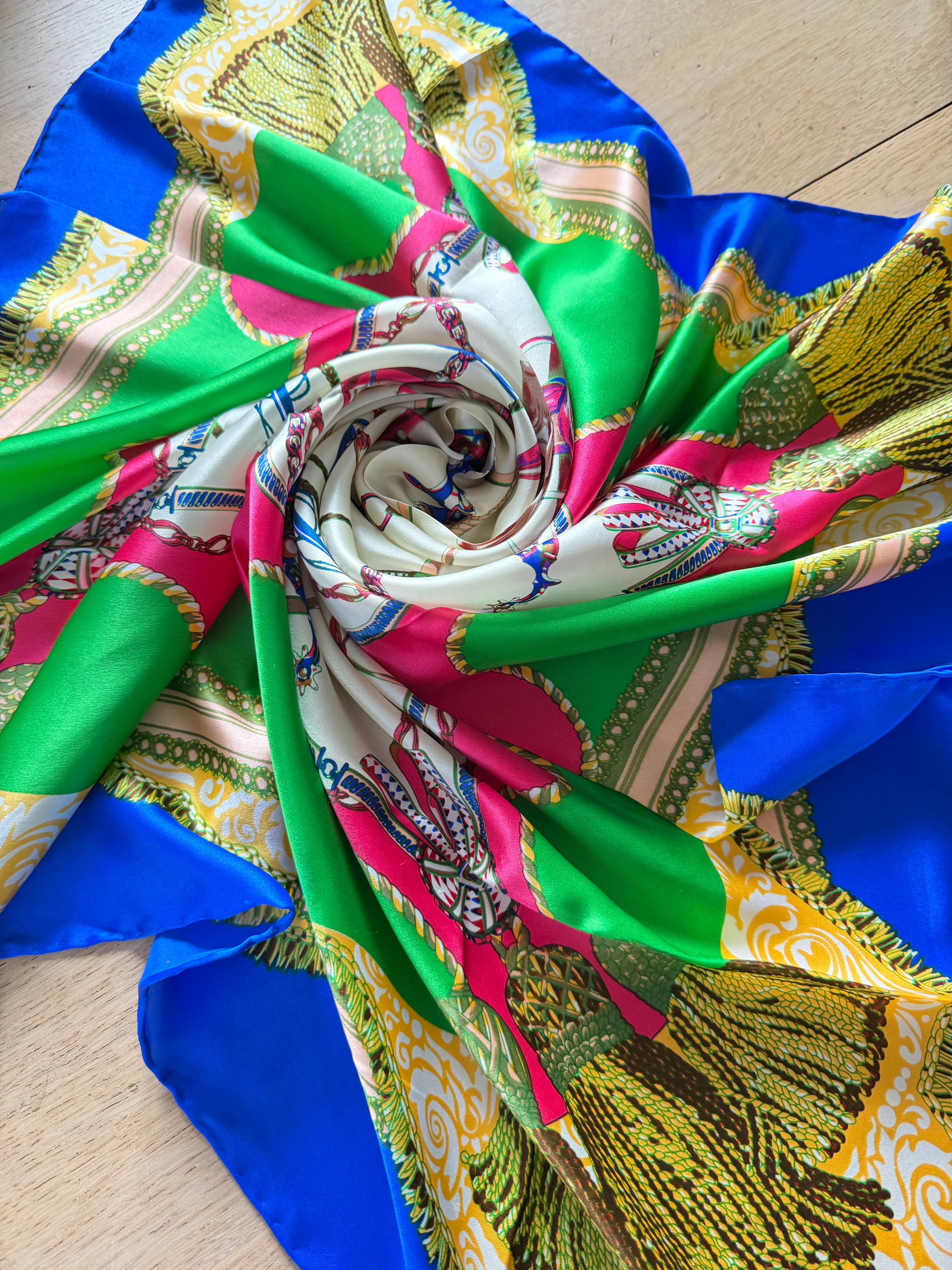 JEAN LOUIS SCHERER carré foulard scarf schal sjaal seide silk soie