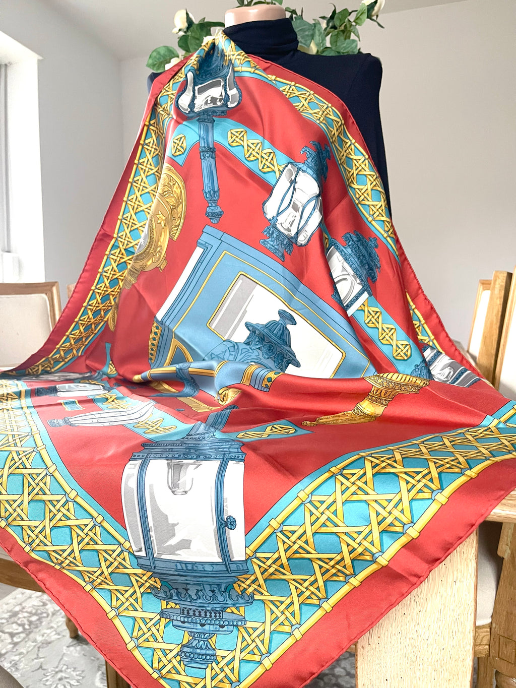 Foulard/Carré/Chale HERMÈS Feu de Route Silk SCARF seide seda seta schal