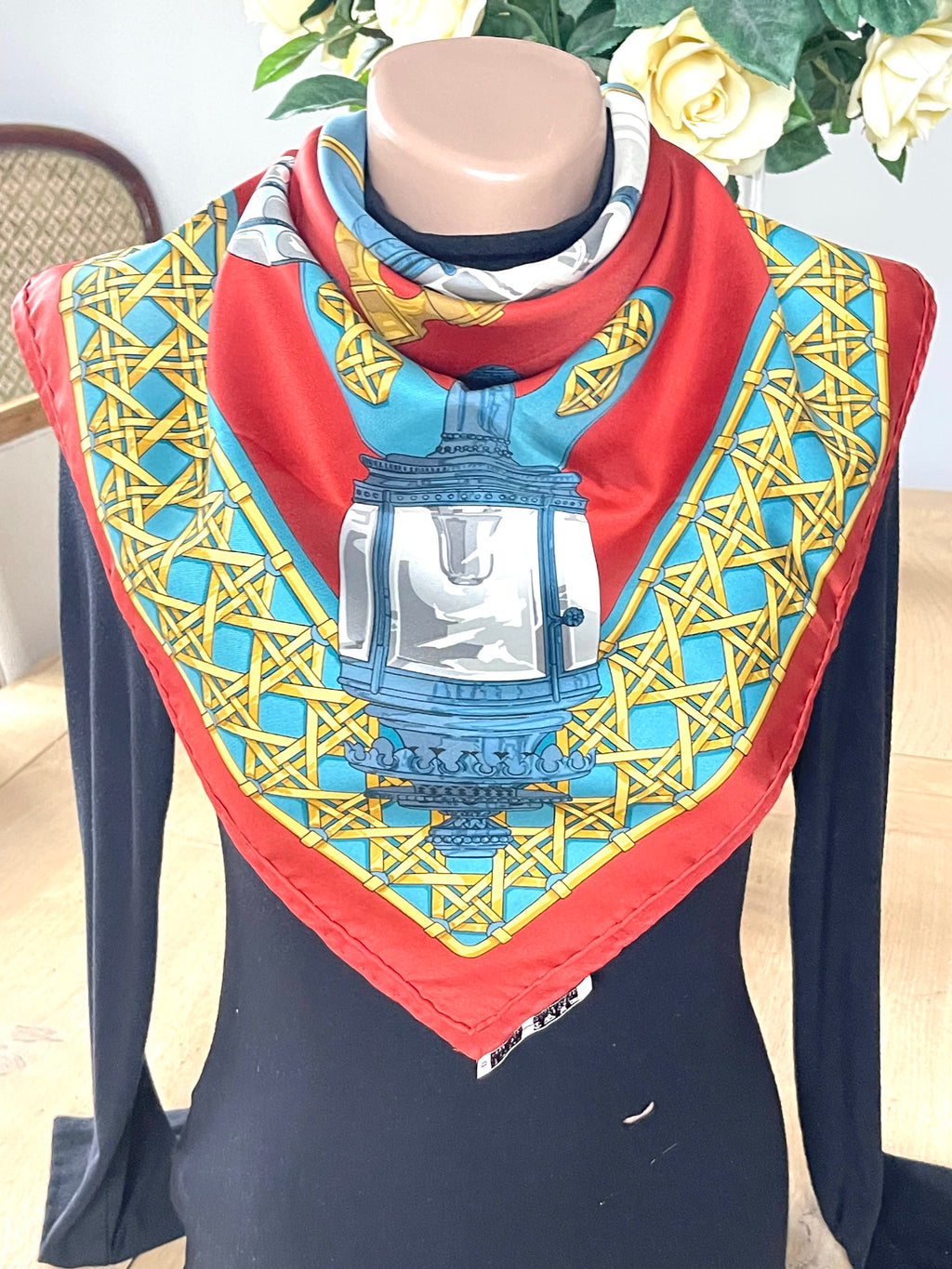 Foulard/Carré/Chale HERMÈS Feu de Route Silk SCARF seide seda seta schal