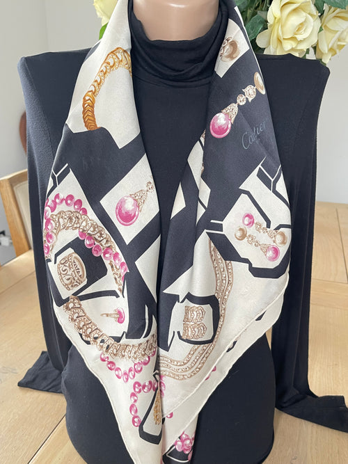 Cartier foulard scarf schal seide soie silk