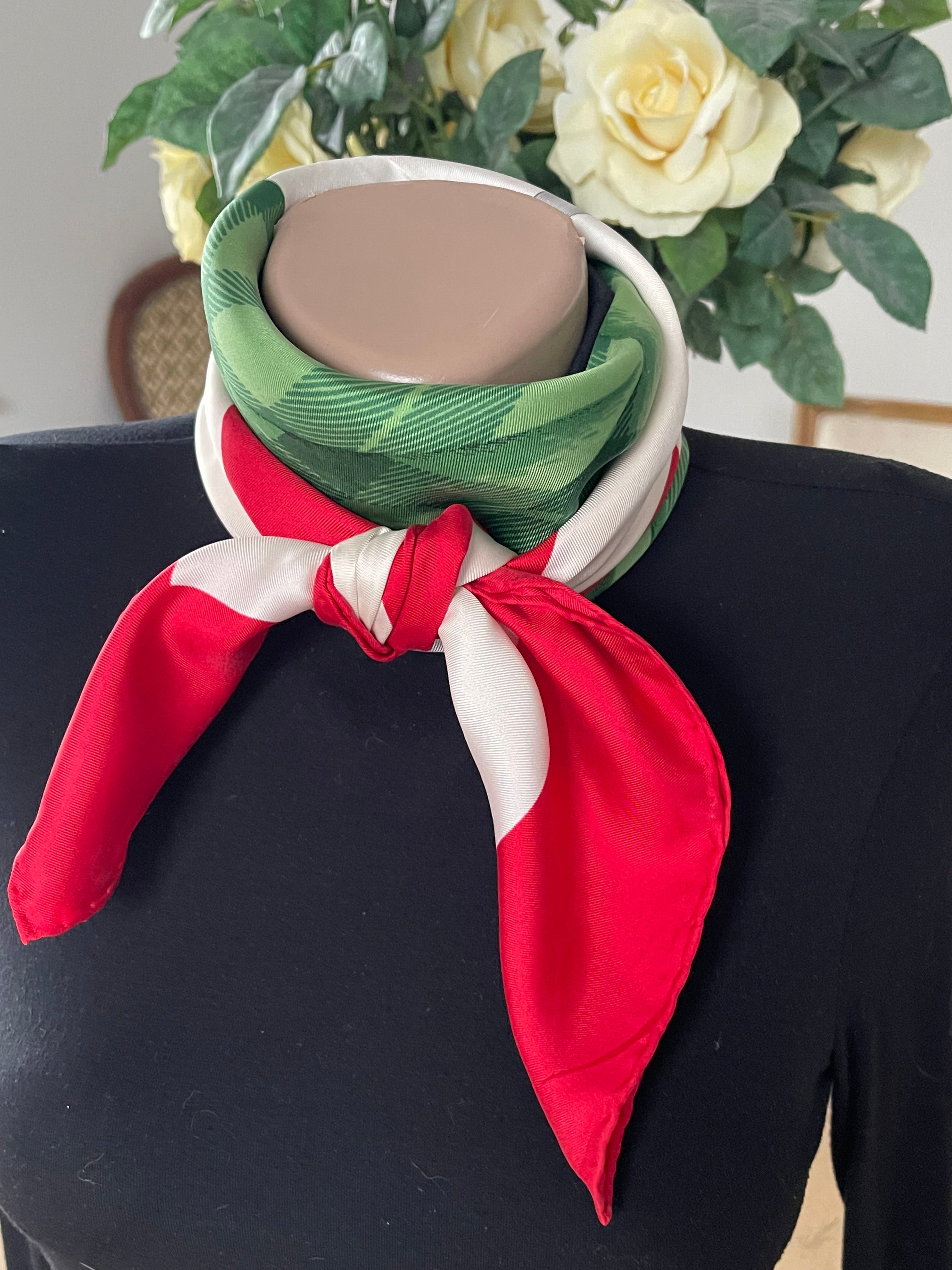 DANIE LA FORET scarf carré foulard schal sjaal seide silk soie