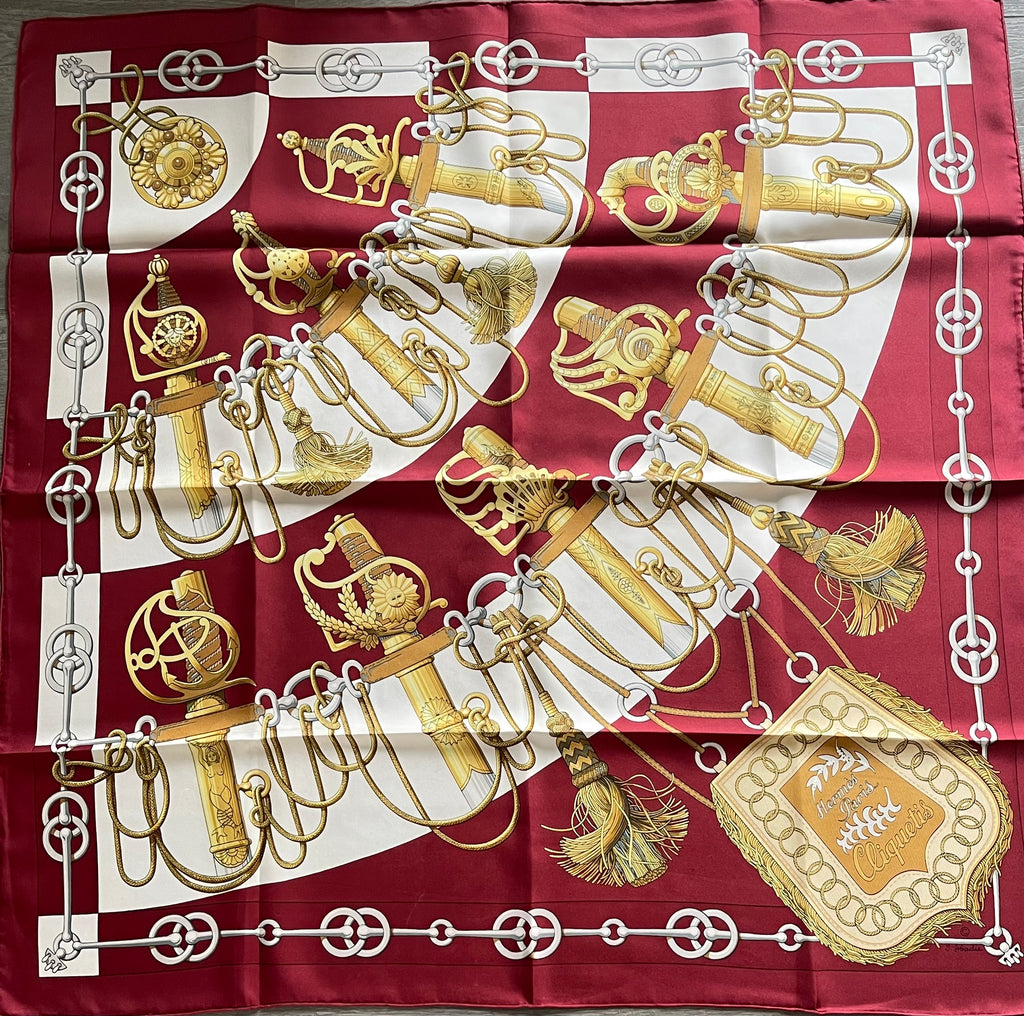 Foulard Carré HERMÈS en soie seide silk