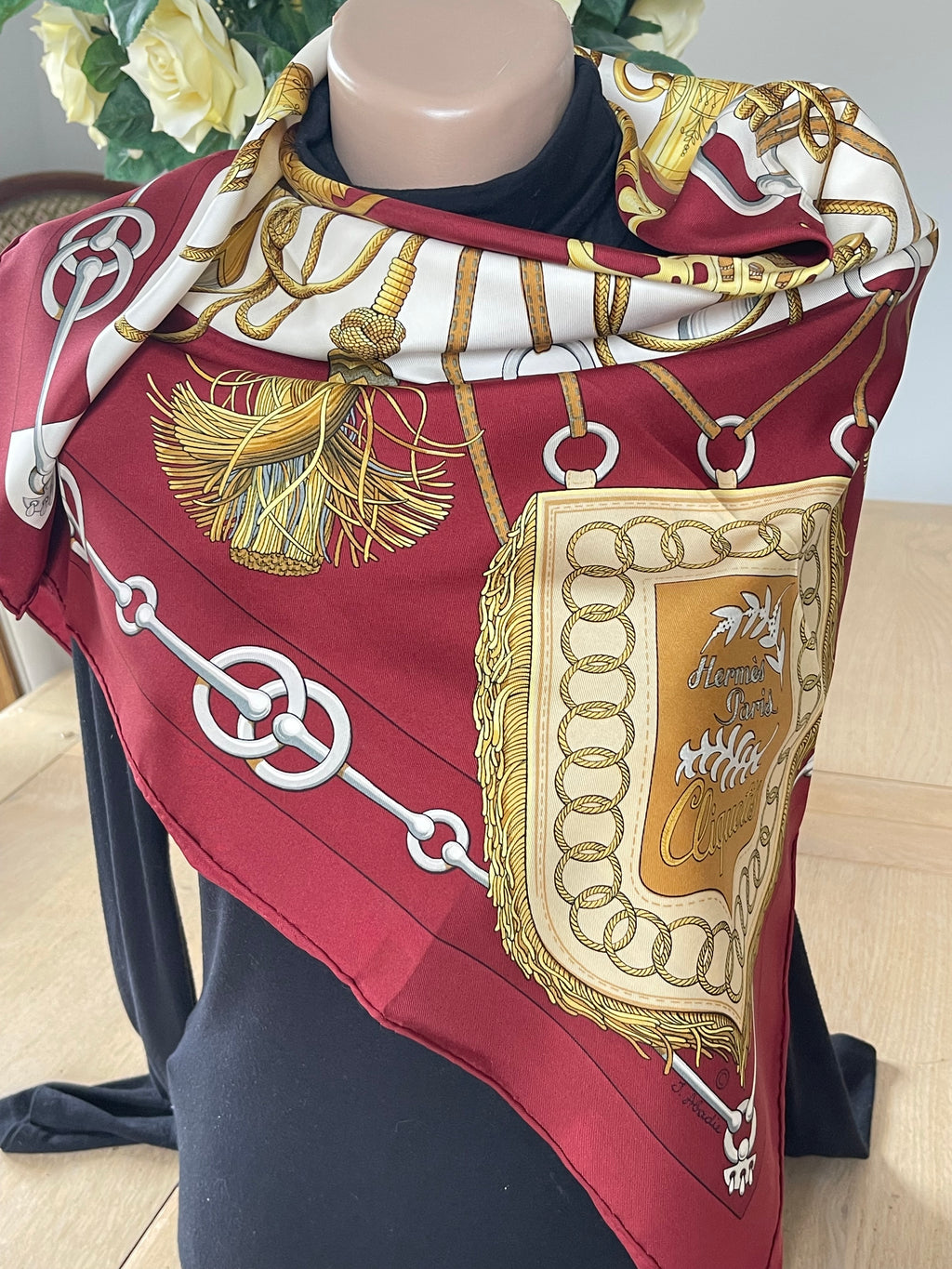 Foulard Carré HERMÈS en soie seide silk