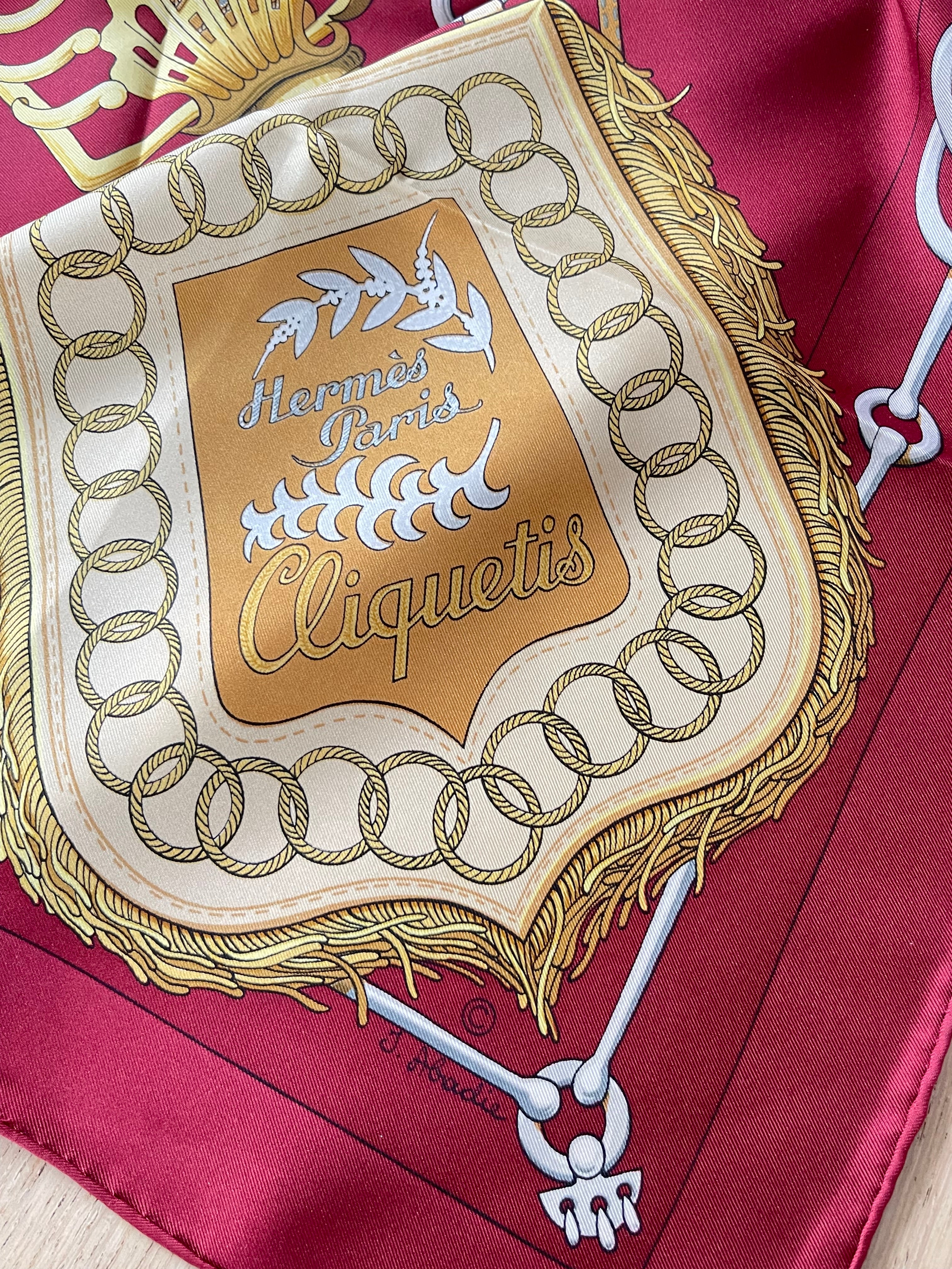 Foulard Carré HERMÈS en soie seide silk