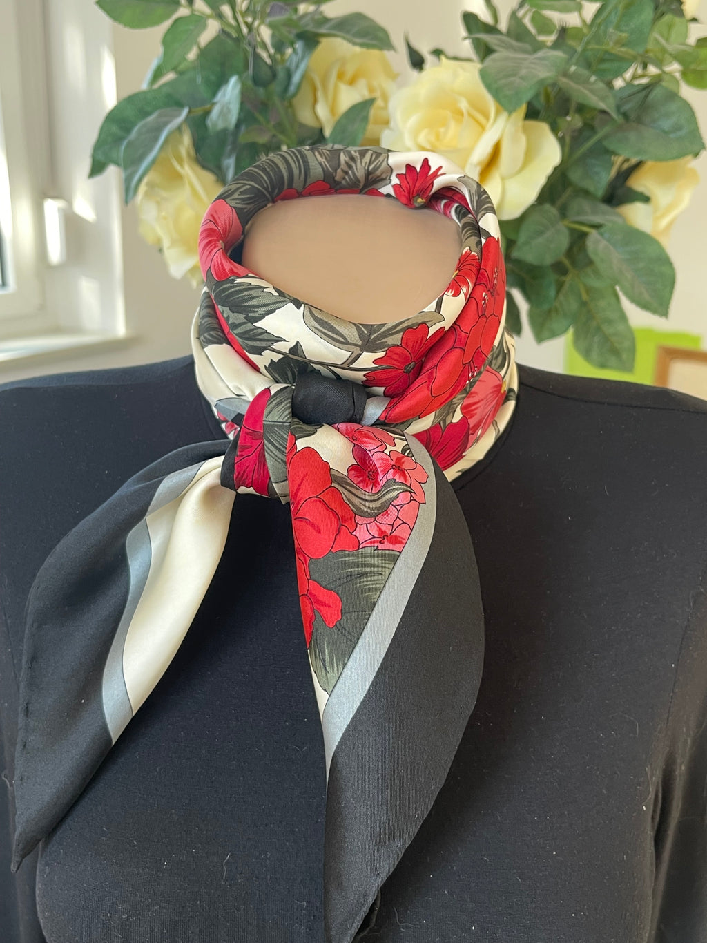 Foulard carré en soie scarf schal sjaal seide silk soie